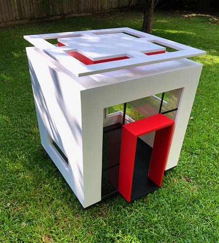 Cubix Dog House - Waterproof & Insulated Outdoor Dog Kennel for Small to Large Dogs - Perfect for Backyard, Patio, or Camping Use