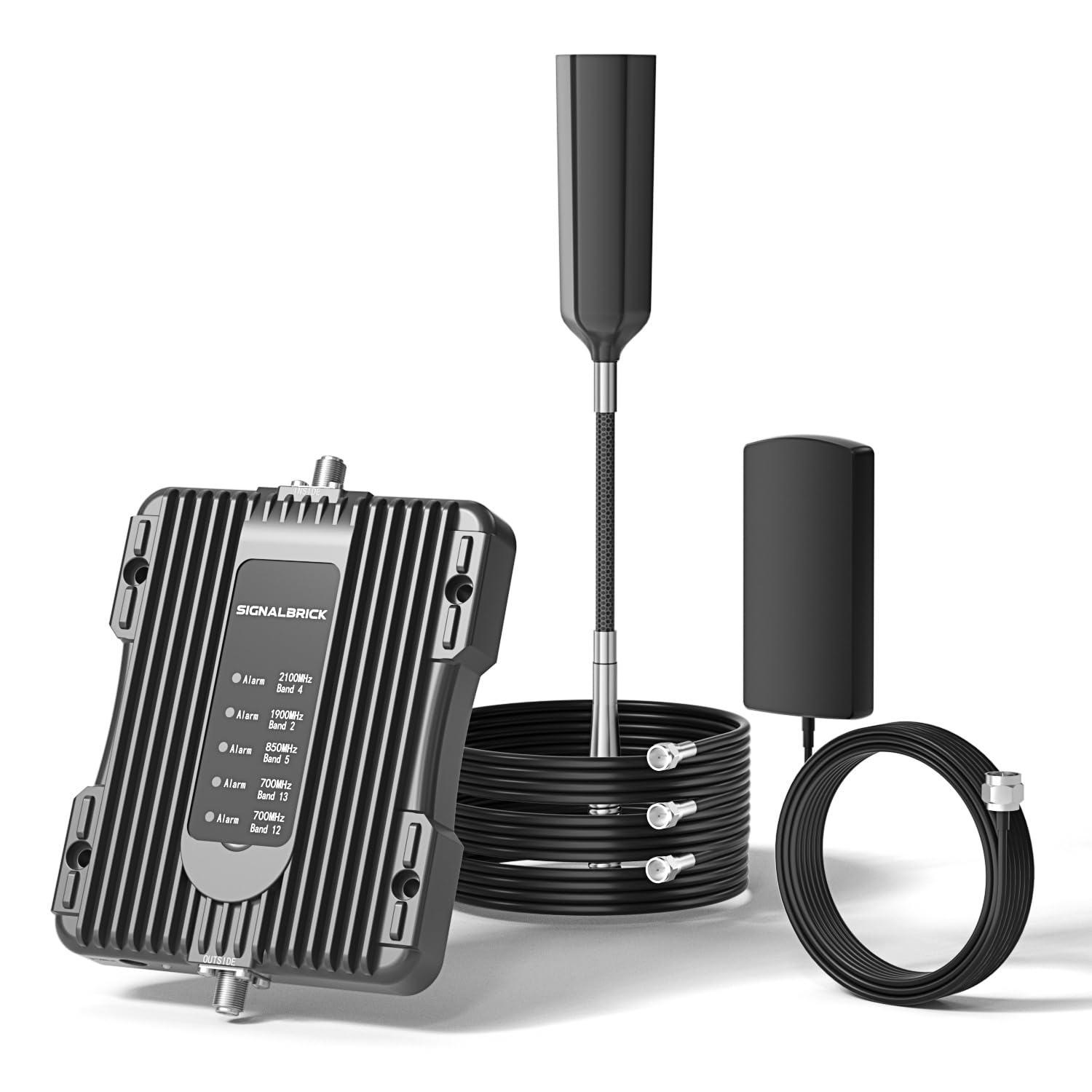 Truck & RV Cell Phone Signal Booster - 5G/4G LTE/3G Compatible with AT&T, Verizon, T-Mobile (Bands 4/66/12/13/17/5/2/25) | Enhanced Mobile Coverage for Road Trips & Remote Areas