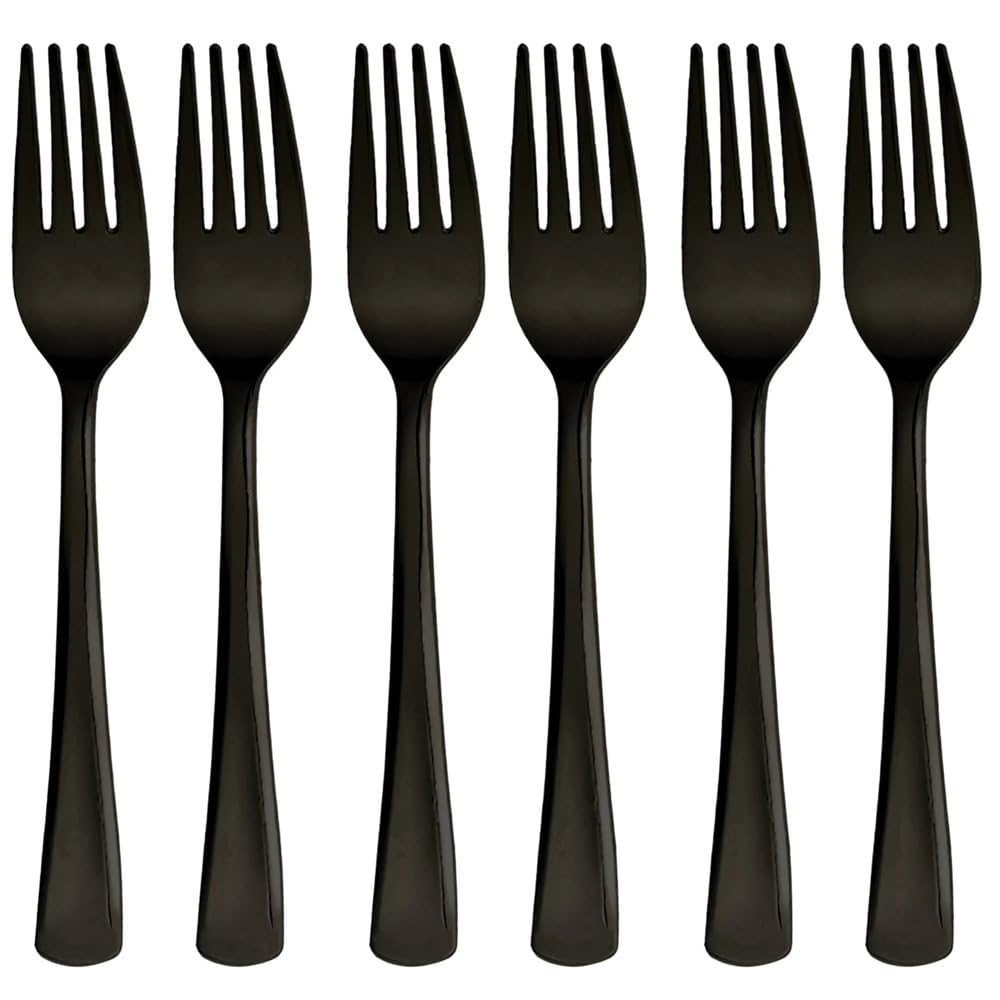 50-Pack Black Disposable Mini Forks 3.75