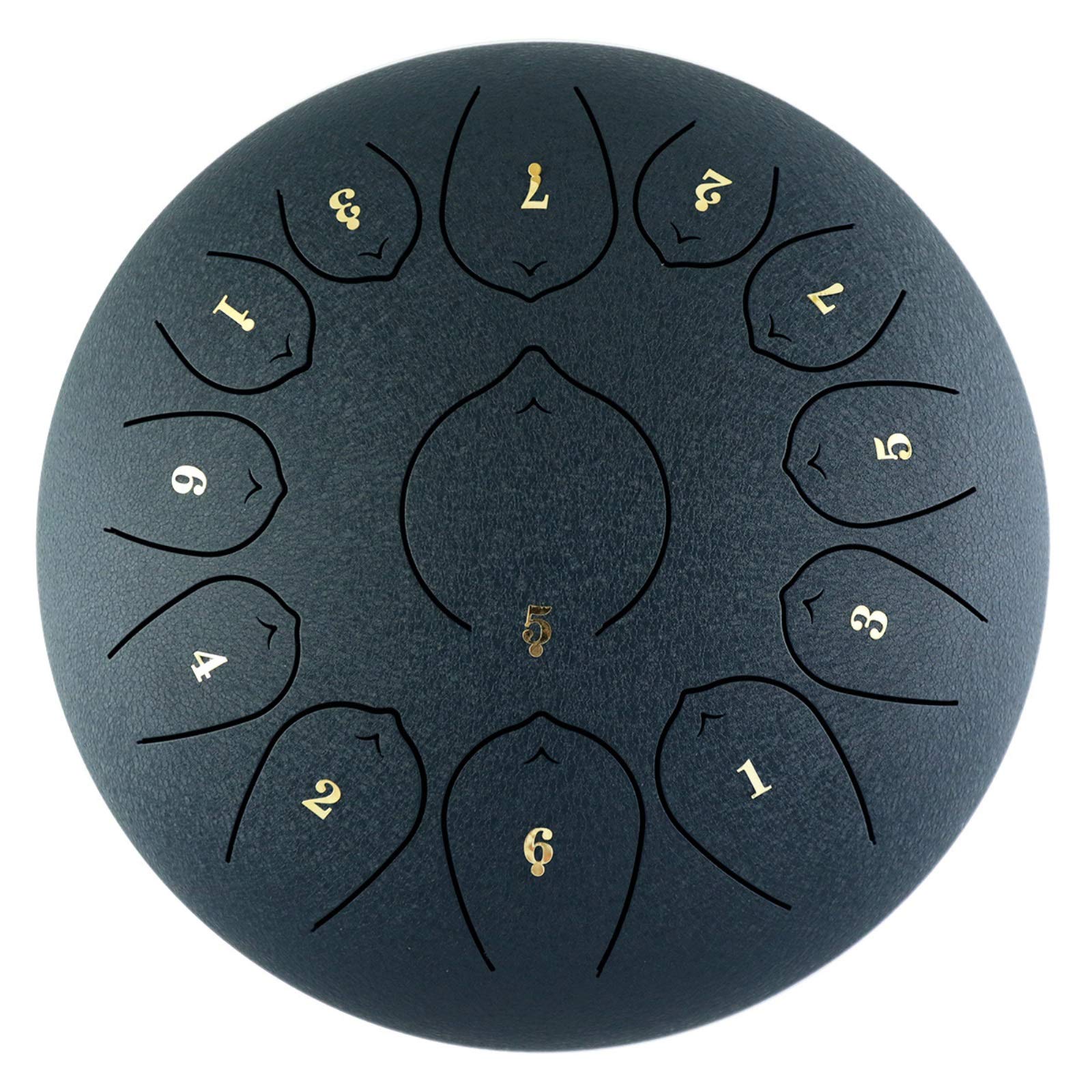 12 Inch Steel Tongue Drum - 13 Note Handpan Drum Kit with Mallets, Carry Bag & Music Book | Percussion Instrument for Beginners, Yoga, Meditation & Sound Therapy (Color: D) | Perfect for Home Relaxation, Music Therapy & Spiritual Healing Sessions