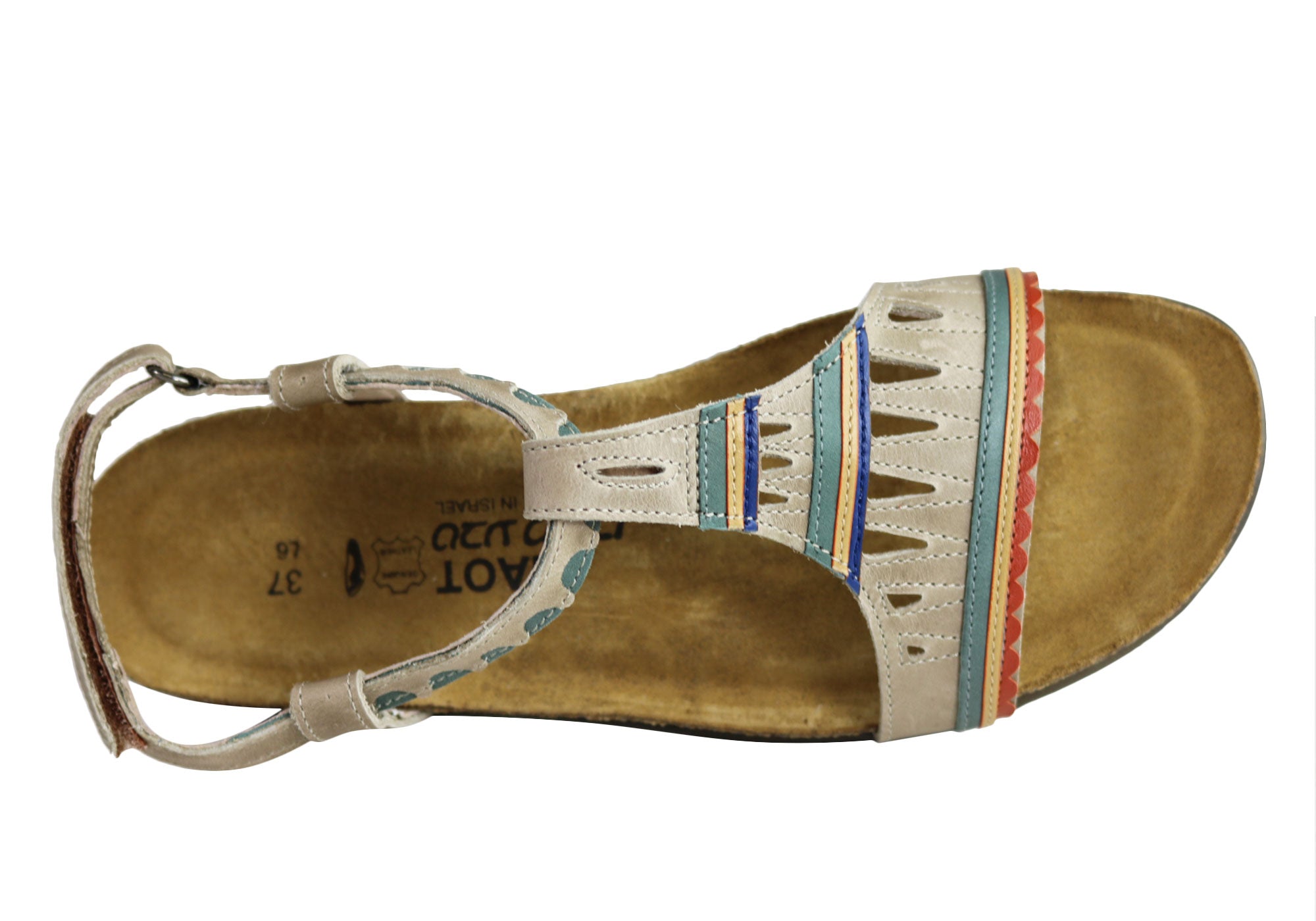 Naot Odelia Women's Comfortable Cushioned Supportive Leather Flat Sandals - Perfect for Walking, Travel & Summer Outfits