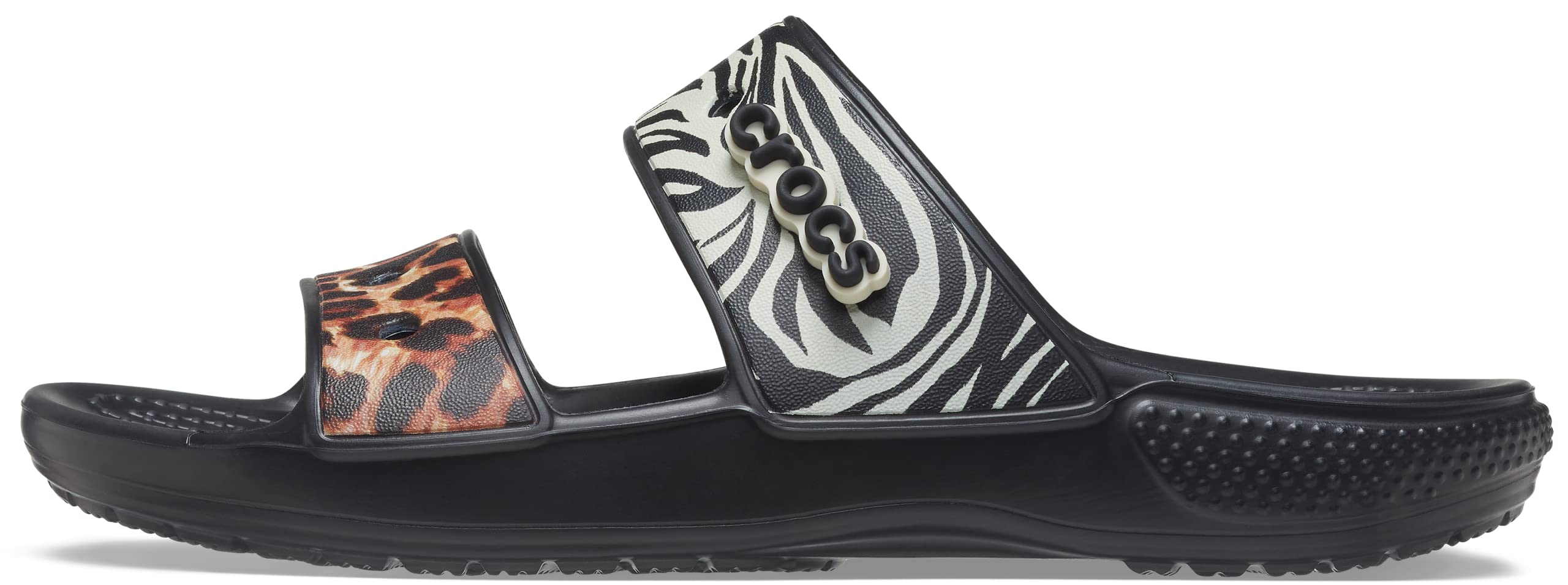 Crocs Unisex-Adult Classic Two-Strap Slide Sandals - Comfortable Waterproof Slip-On Shoes for Men & Women - Perfect for Beach, Pool, Shower & Indoor Outdoor Wear