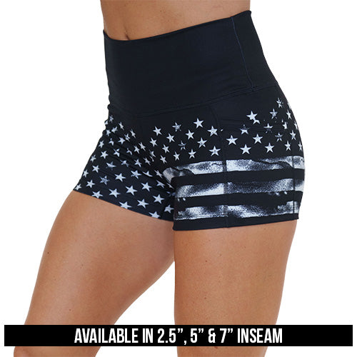 American Flag Shorts - Patriotic Stars & Stripes Athletic Shorts for Men & Women - Perfect for 4th of July, Workouts & Casual Wear