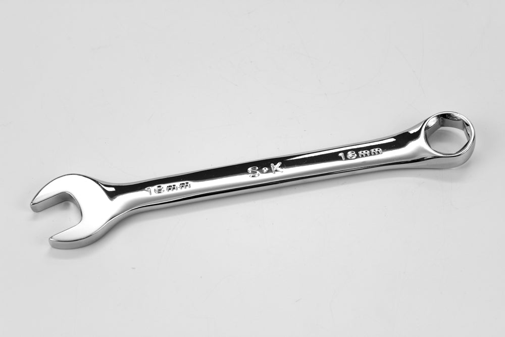 16mm 6-Point Metric Combination Chrome Wrench - Professional Grade Tool for Automotive Repair & DIY Projects