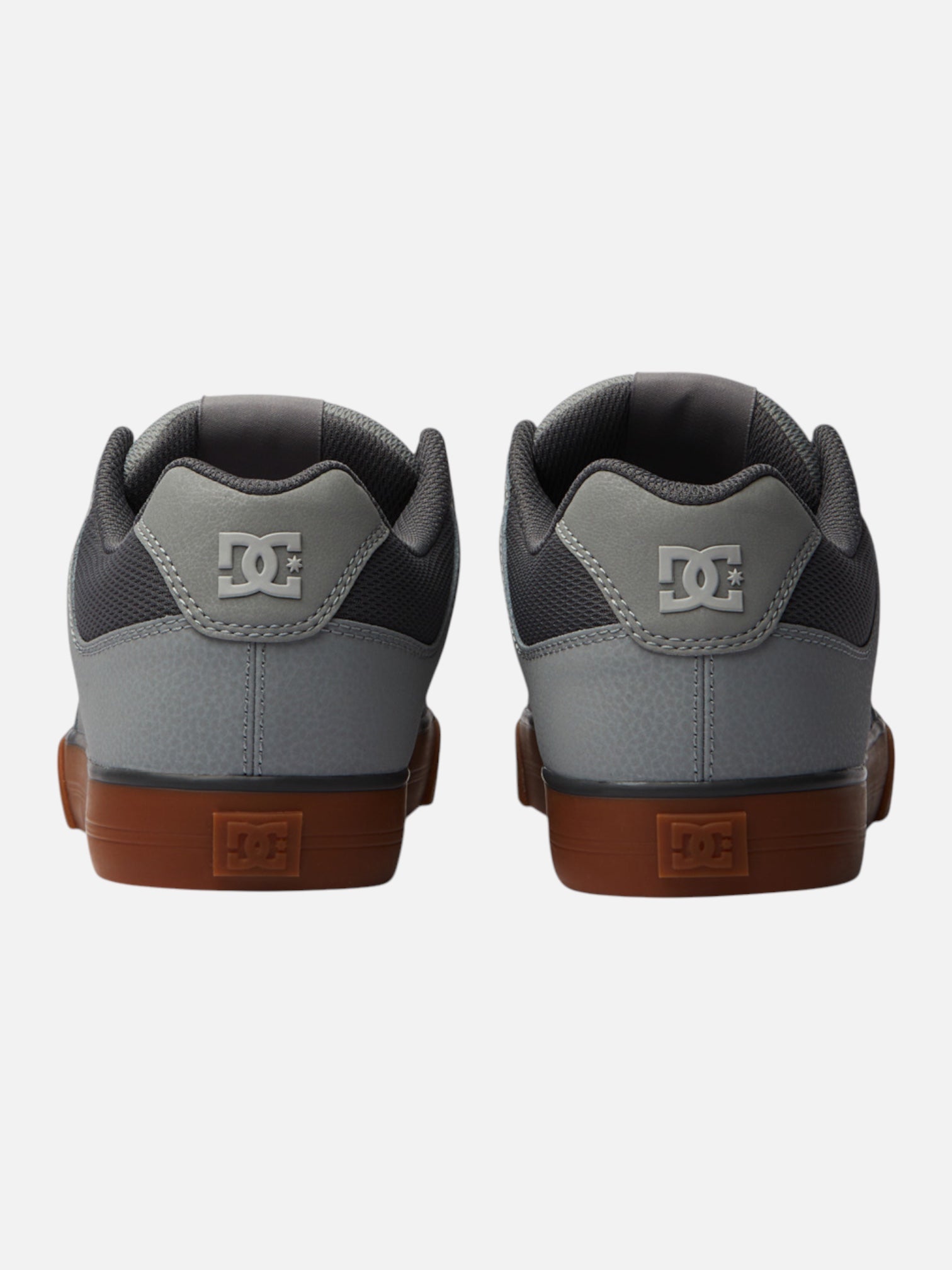 DC Pure Grey Brown Skate Shoes for Men & Women - Comfortable Sneakers for Skateboarding, Casual Wear & Street Fashion