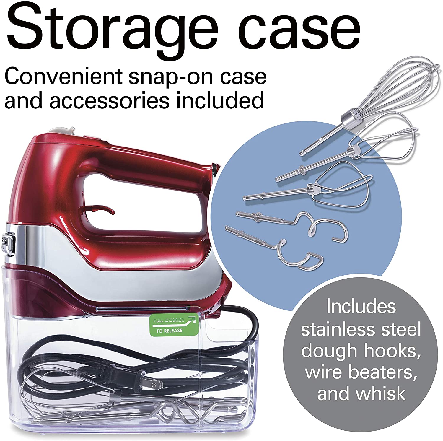 HAMILTON BEACH Professional 5-Speed Hand Mixer 62653 - Perfect for Baking, Whipping & Mixing - Ideal for Cakes, Cookies & Dough