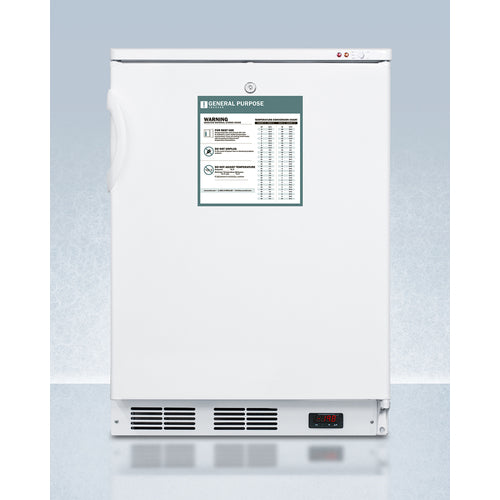 Accucold 24 Inch Wide All Freezer VT65MLGP - Energy Efficient Upright Freezer for Home, Garage, or Basement Storage