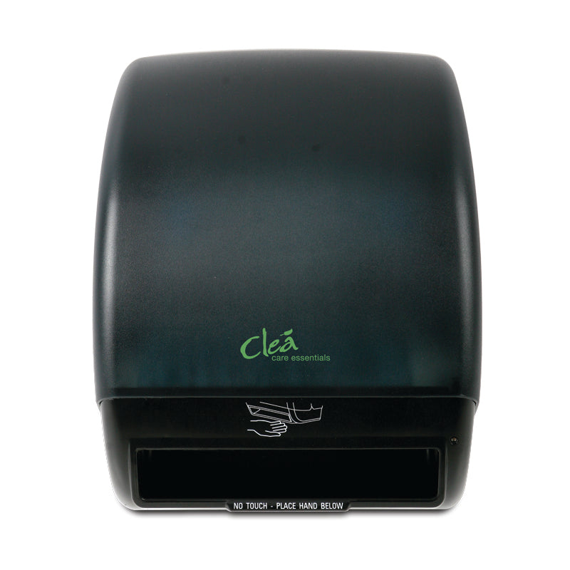 Automatic Electric Hand Towel Dispenser - Touchless Paper Towel Machine for Bathroom, Kitchen & Office - Hygienic Black Design (12 Pack)
