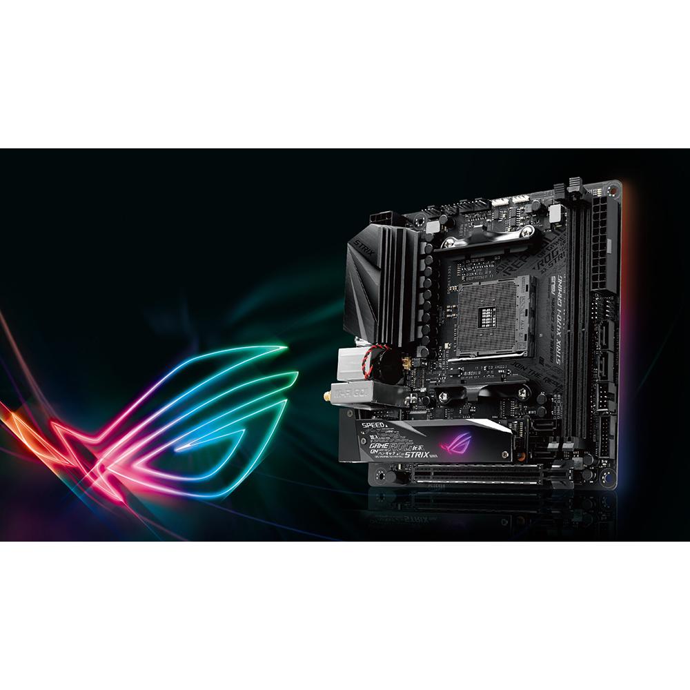 ASUS ROG STRIX X470-I Gaming AM4 AMD X470 SFF Mini-ITX Motherboard for Ryzen 2 Processors | High Performance Gaming PC Build | Perfect for Compact Gaming Rigs & eSports Setups
