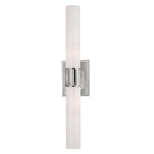 Hudson Valley Lighting Fulton Two Light Wall Sconce - Polished Nickel Finish - Elegant Wall Lighting for Bedroom, Hallway & Living Room Decor