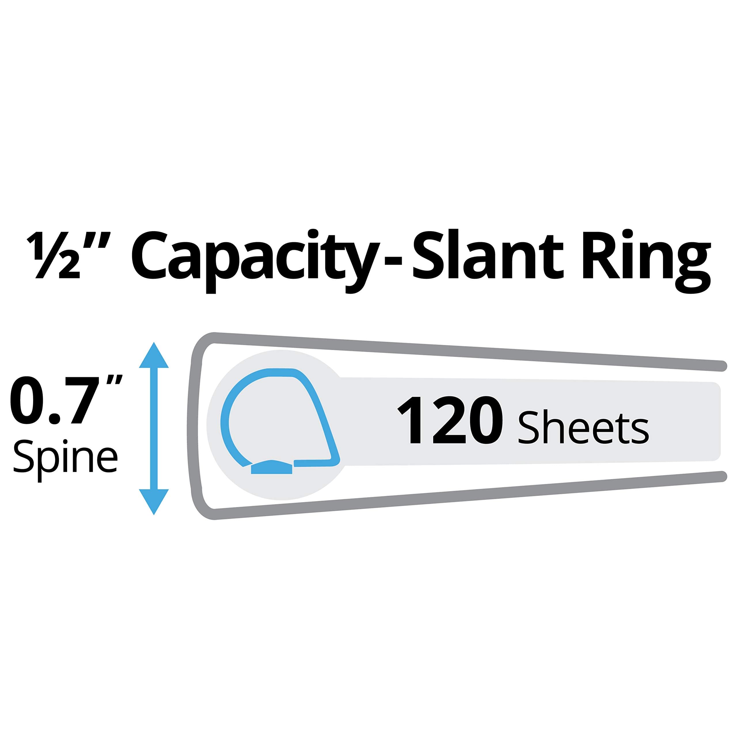 Avery Durable View 3 Ring Binder - 0.5