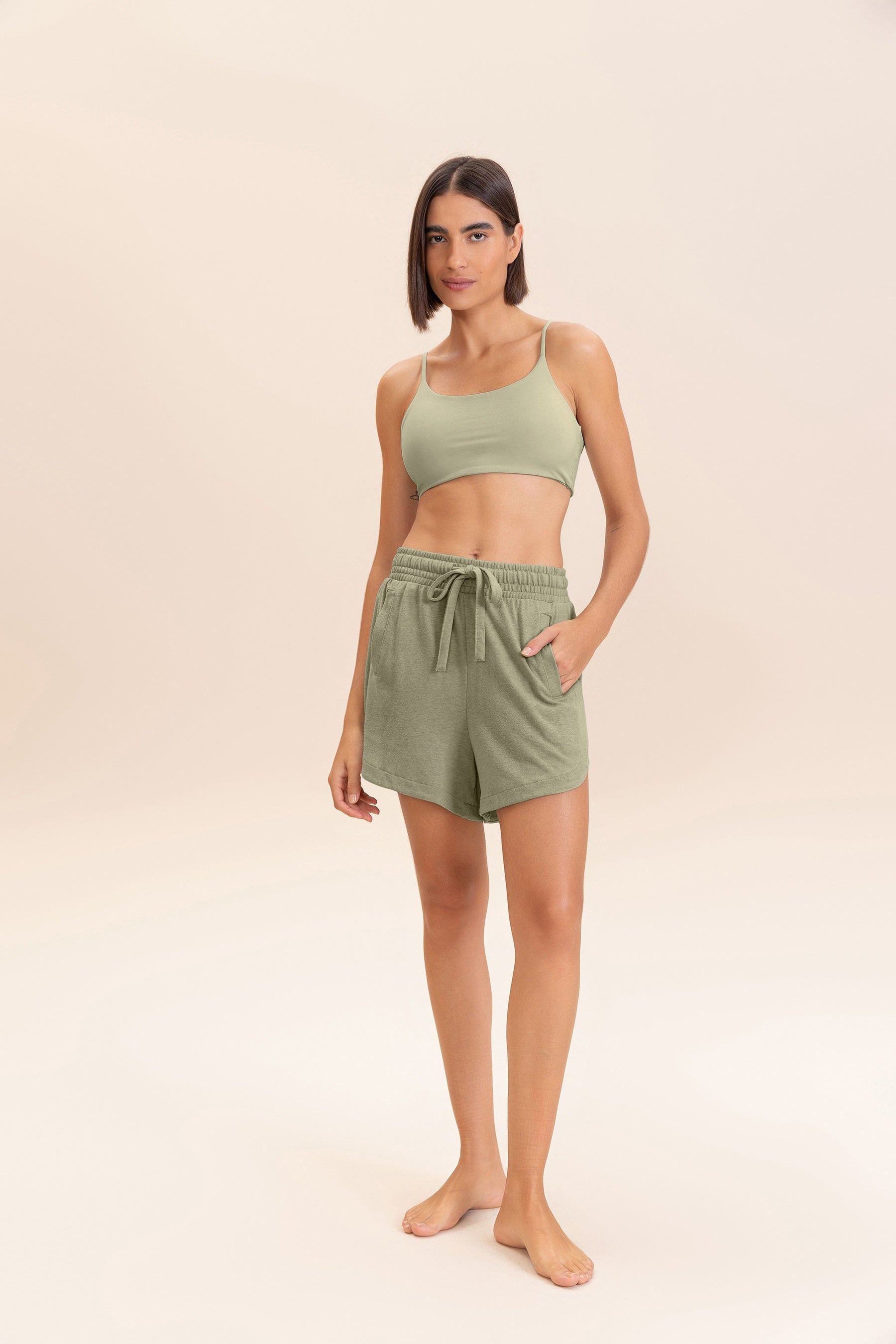Comfortable Slow Knit Shorts for Men & Women - Soft Stretchy Lounge Shorts for Relaxing at Home, Yoga, and Casual Wear