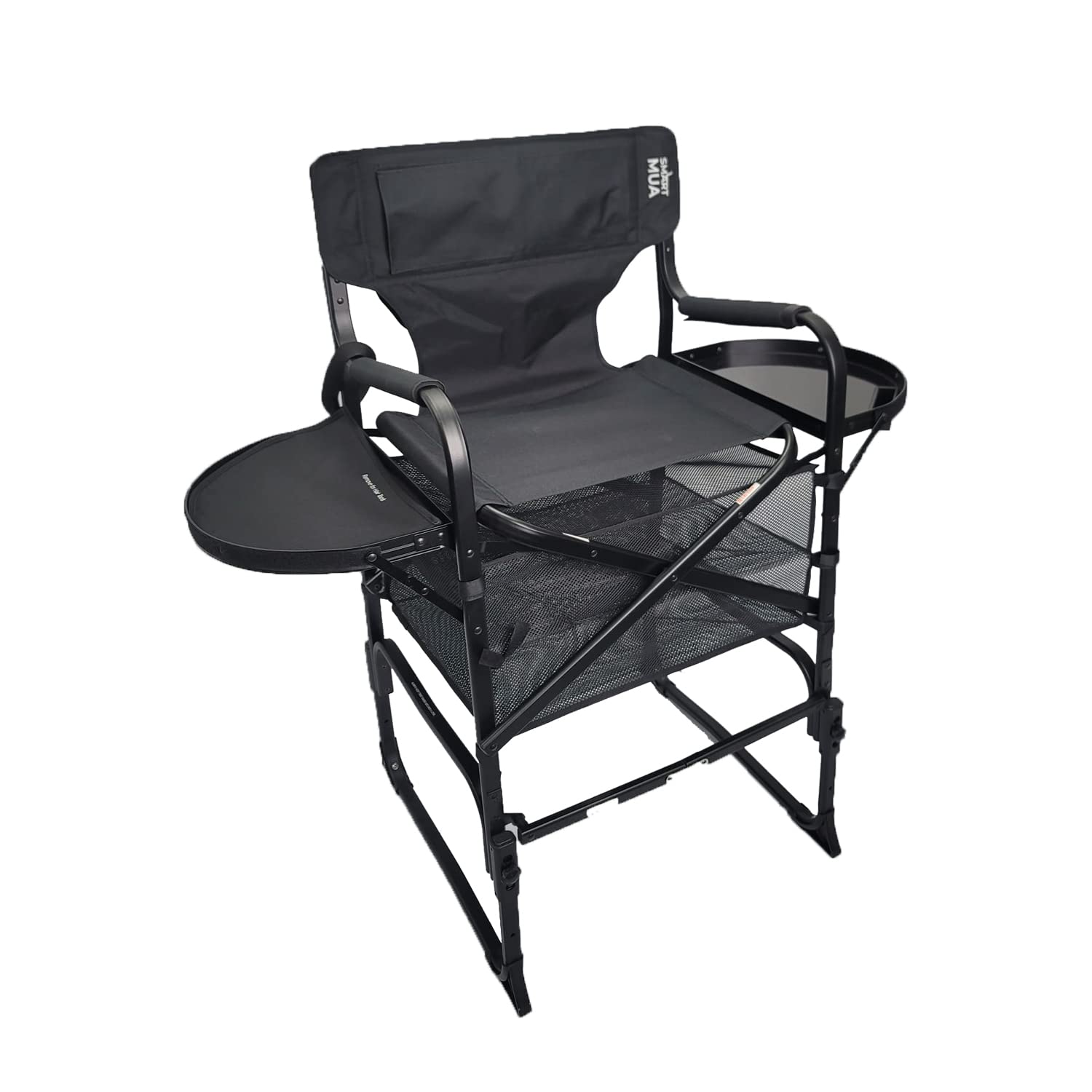 Adjustable Height Portable Makeup Stylist Chair with Carry Bag - Professional Salon & Hairstyling Chair for Makeup Artists, Movie Sets, Home Use - Italian Design Beauty Stool for Salon, Wedding, Photography Studio