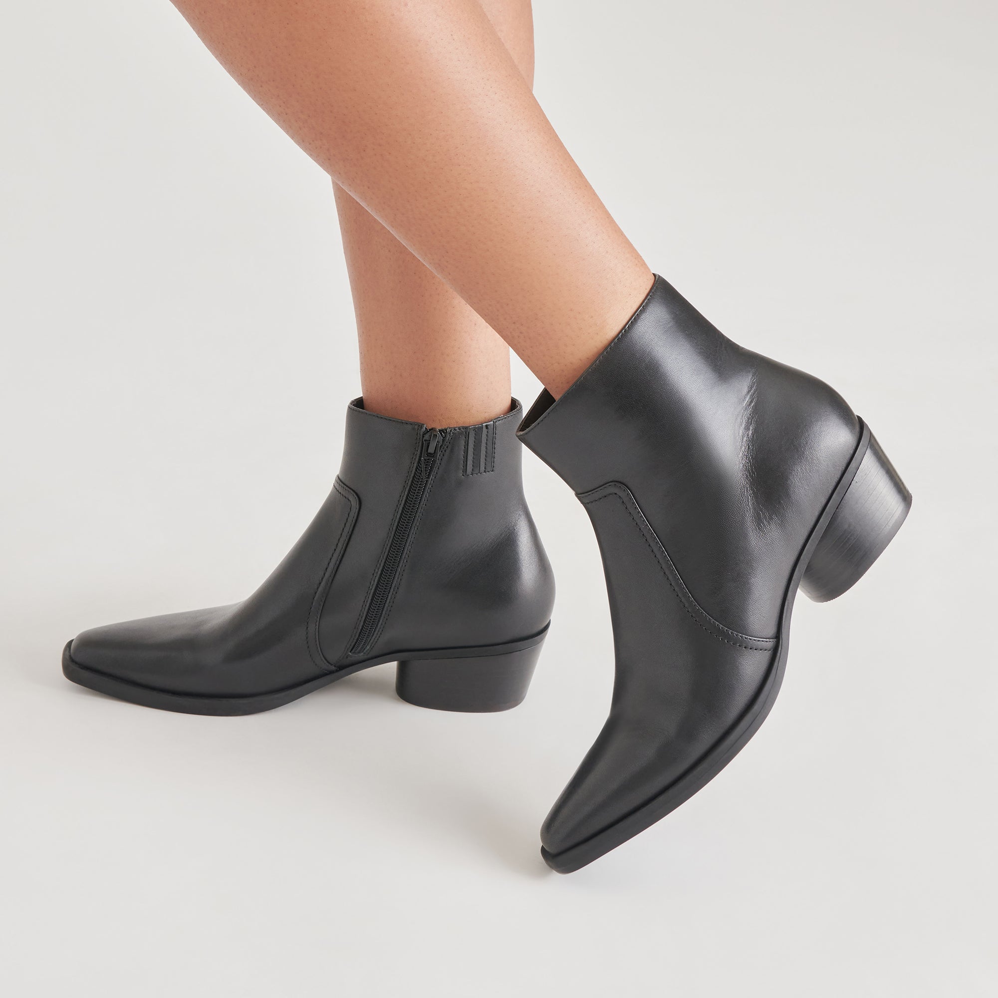 FAHARI H2O Waterproof Leather Boots for Women - Black Ankle Boots | Slip Resistant, Comfortable & Stylish | Perfect for Rainy Days, Outdoor Activities & Casual Wear
