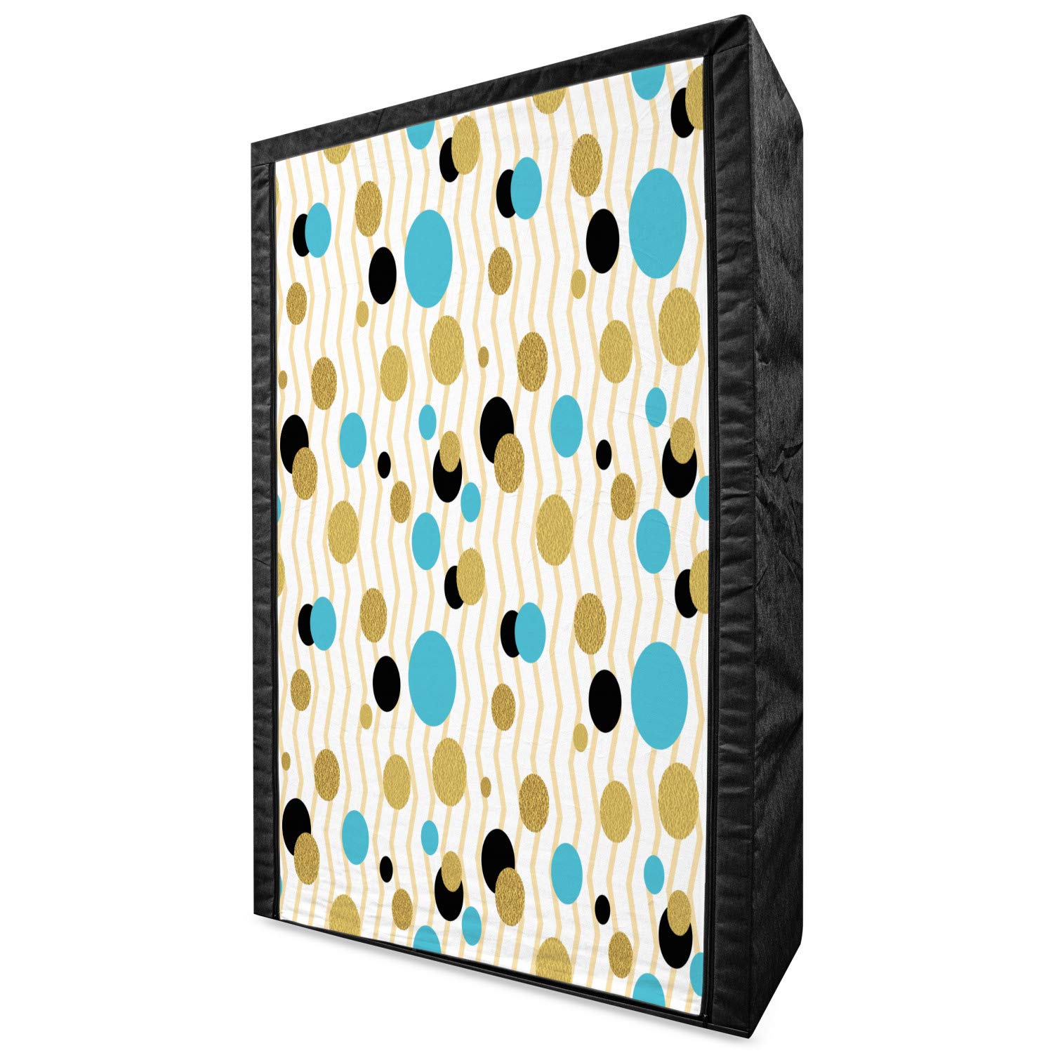 Ambesonne Abstract Fabric Wardrobe - Portable Clothing Organizer with Shelves, 42.5