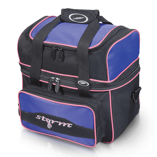 Storm 1 Ball Flip Tote Black/Purple Bowling Bag - Lightweight Durable Bowling Accessory for League Play & Practice | Perfect for Men & Women Bowlers