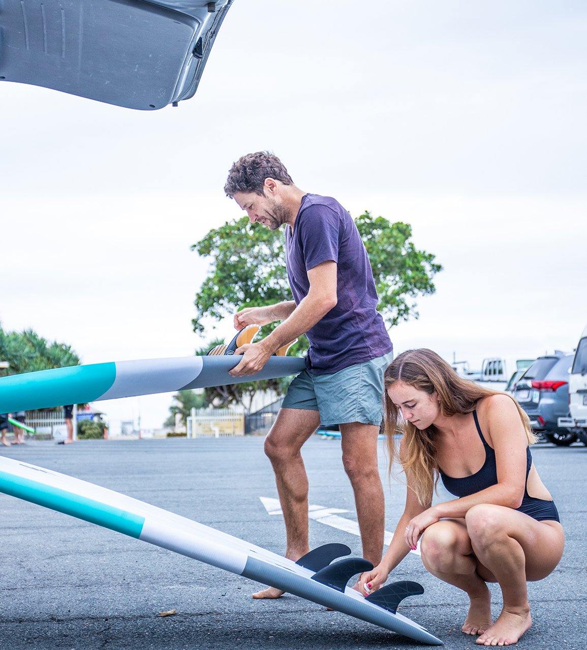 BOM BORA EPS HYBRID Surfboard - Lightweight & Durable Hybrid Surfboard for All Skill Levels | Perfect for Waves, Training & Beach Adventures