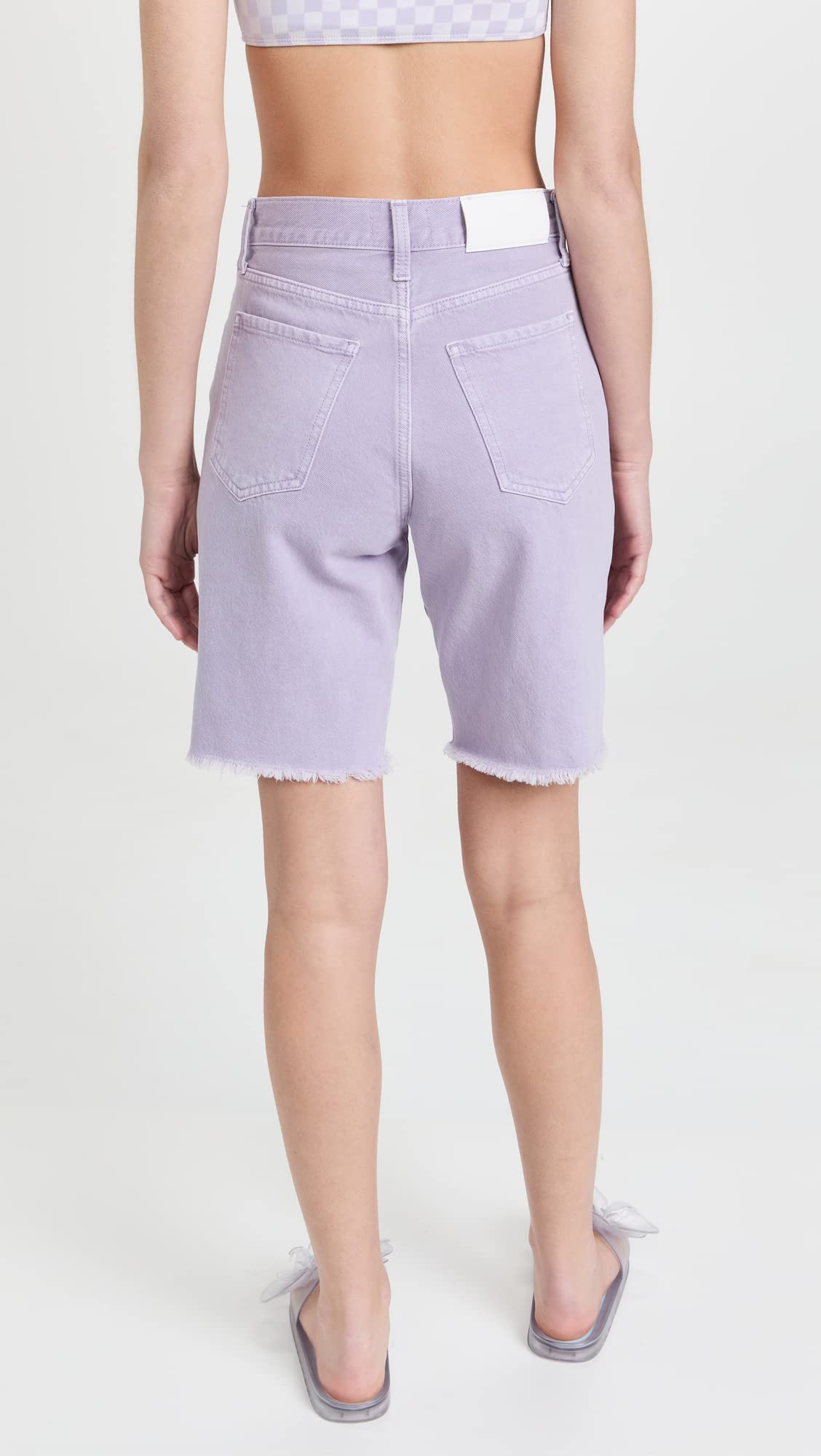7 For All Mankind Women's Easy James Bermuda Shorts - Comfortable Denim Shorts for Summer | Casual Wear, Beach Outfits & Weekend Style