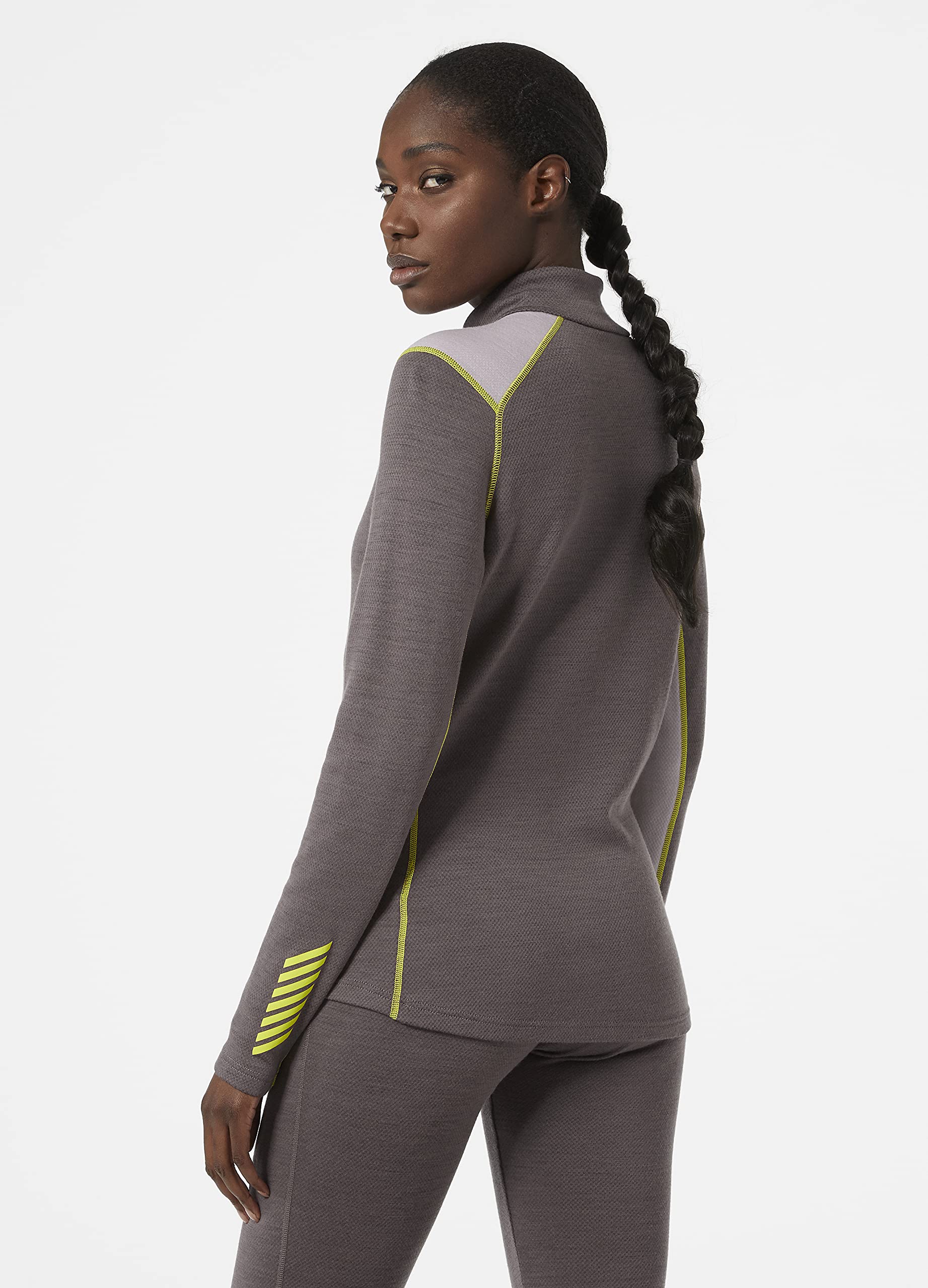 Helly Hansen Women's LIFA Merino Midweight Half-Zip Base Layer - Thermal Underwear for Cold Weather - Perfect for Skiing, Hiking & Winter Outdoor Activities