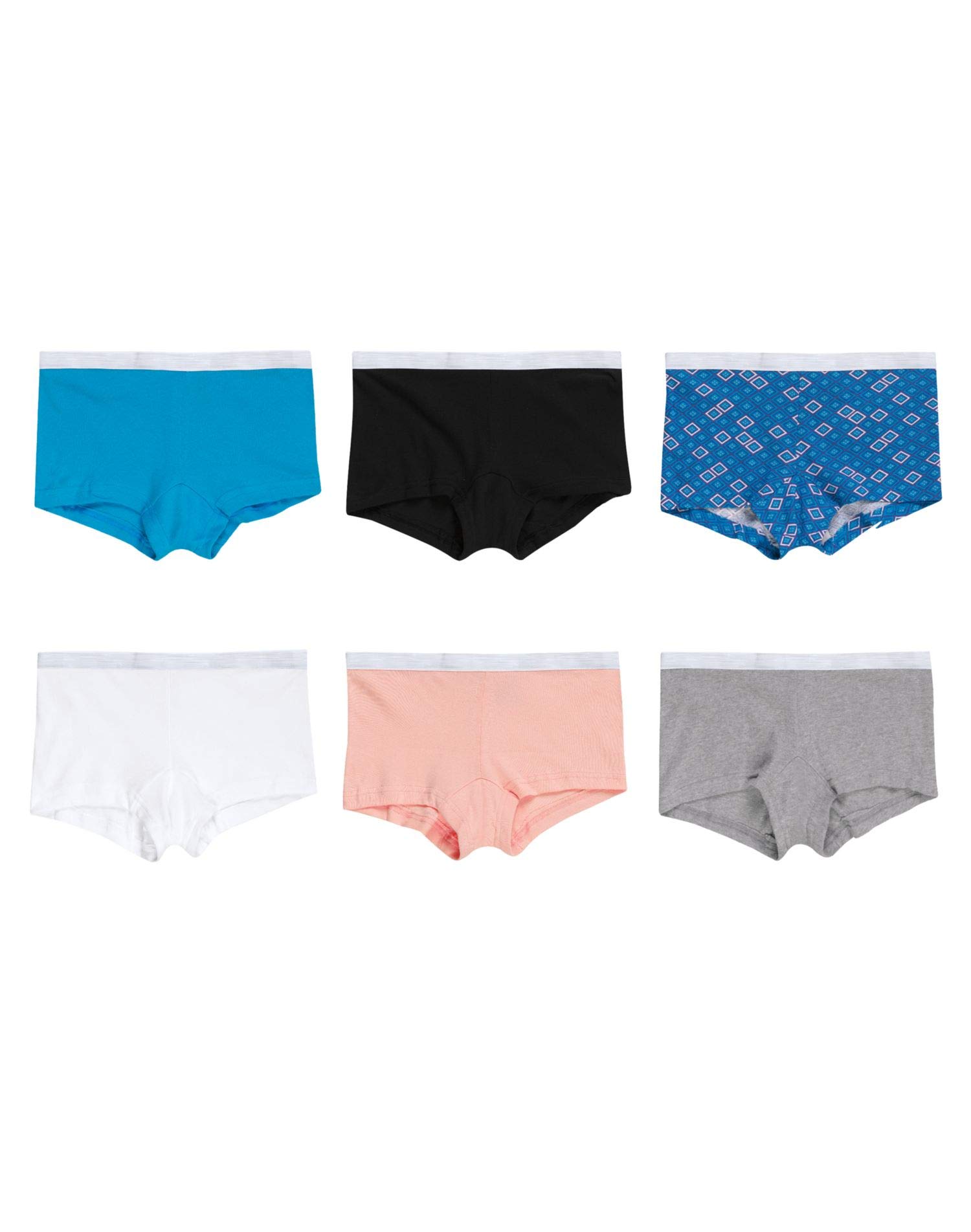 Hanes Women's Sporty Cotton Boyshort Underwear - 5-Pack Assorted Colors | Comfortable Breathable Panties for Yoga, Gym & Everyday Wear