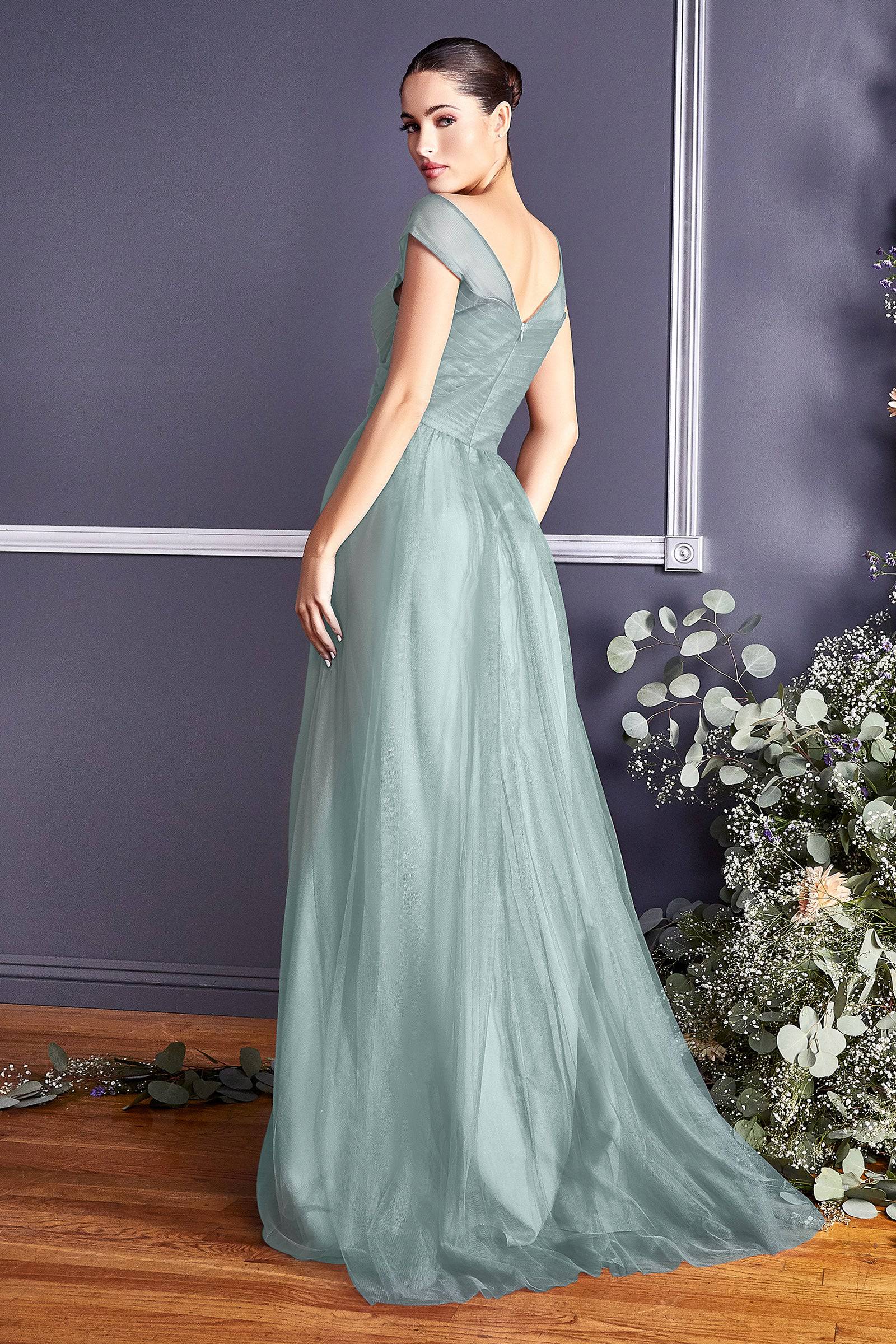 Cinderella Divine ET320 Flowing Gown - Elegant Long Evening Dress for Prom, Wedding & Formal Events | Perfect for Ballroom Dances, Galas & Special Occasions