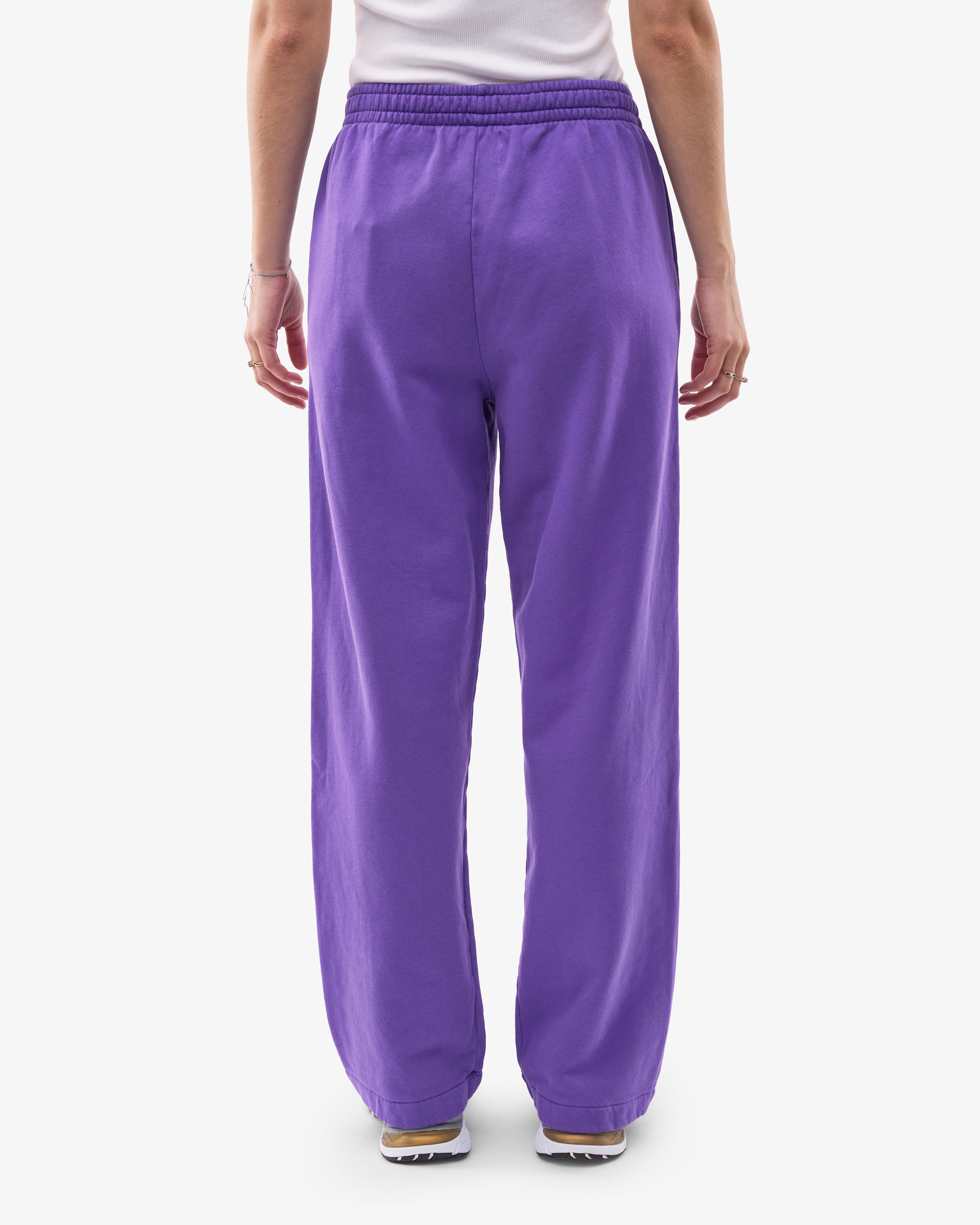 Organic Straight Leg Sweatpants for Women - Soft & Comfortable Ultra Violet Lounge Pants - Perfect for Yoga, Running, Gym & Relaxing at Home