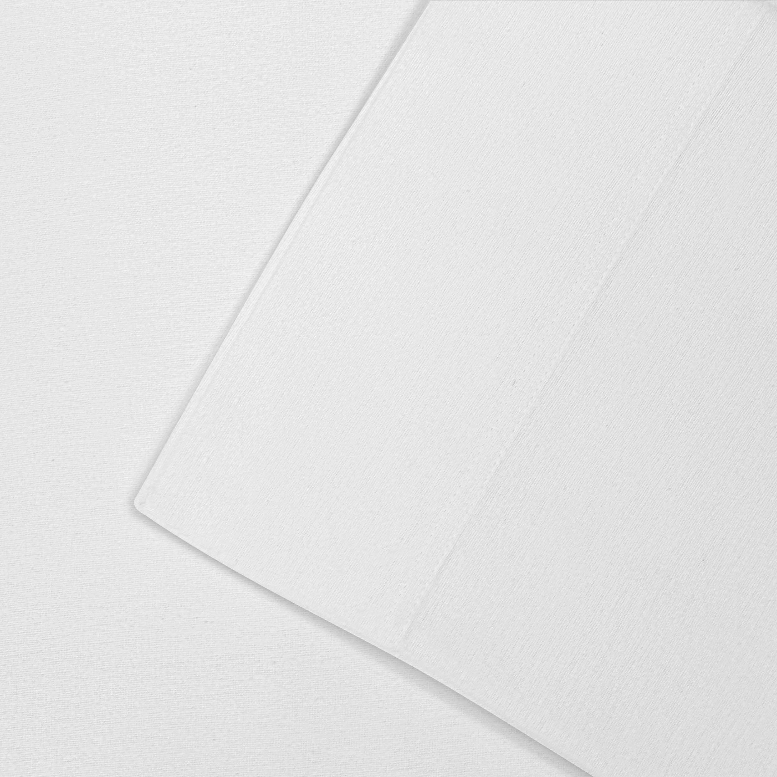 Premium Cotton Flannel Deep Pocket Sheet Set - Soft & Cozy Bedding for Winter - Queen Size, Solid Trellis Pattern - Perfect for Cold Nights & Guest Rooms