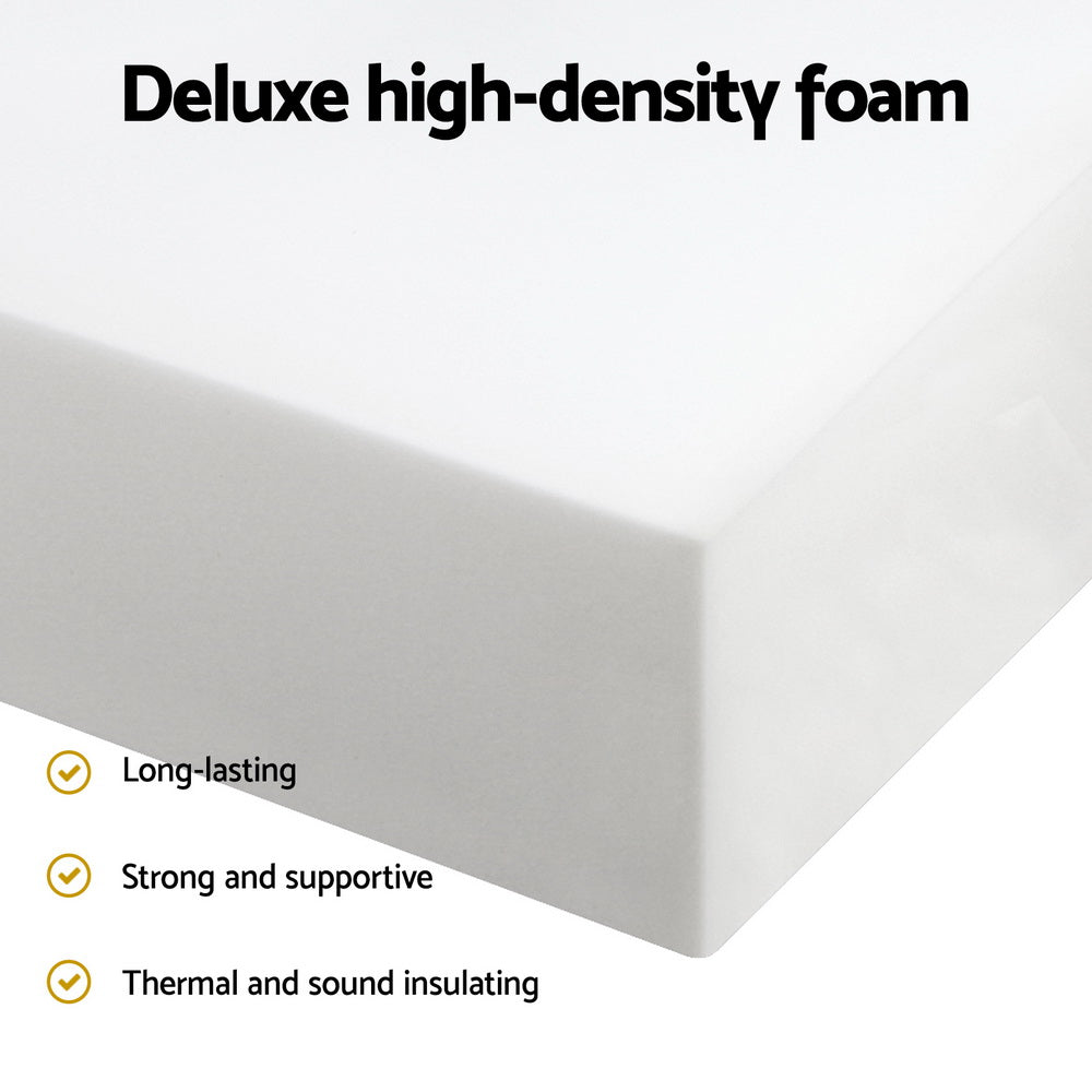 Foldable Queen Size Mattress - 3 Inch Bamboo Cover Memory Foam Mattress for Guest Bed, Camping & Travel | Portable & Space Saving