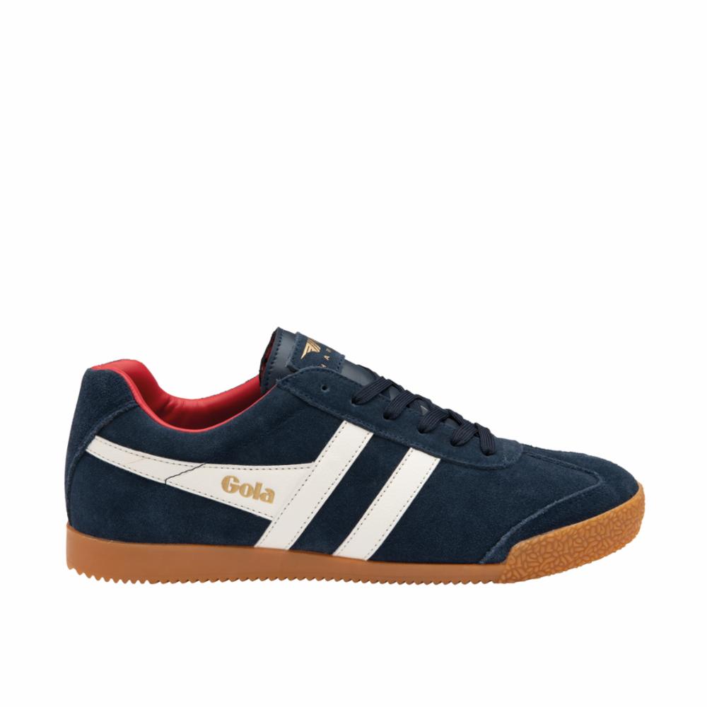Gola Men's Harrier Blue Sneakers - Lightweight Running Shoes for Men | Casual Walking & Gym Workouts | Comfortable Athletic Footwear for Everyday Wear