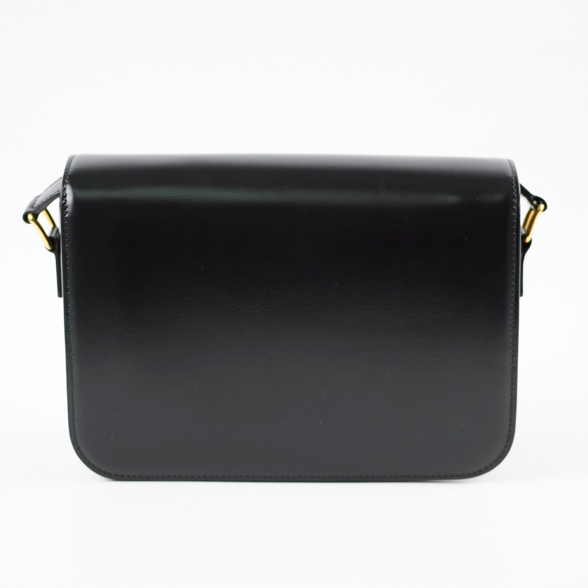 Celine Classique Medium Triomphe Bag Black | Luxury Leather Handbag for Women | Perfect for Work, Evening & Travel