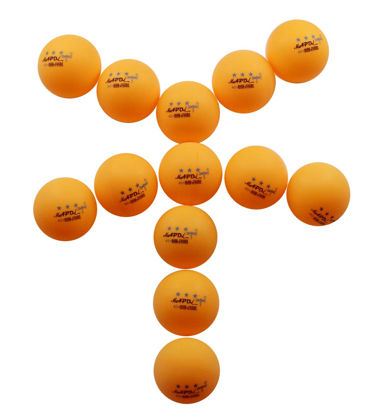 MAPOL 100-Pack 3-Star Orange Practice Ping Pong Balls - Premium Table Tennis Training Balls for Tournaments, Clubs & Home Practice - Durable & Consistent Bounce for Professional & Recreational Play