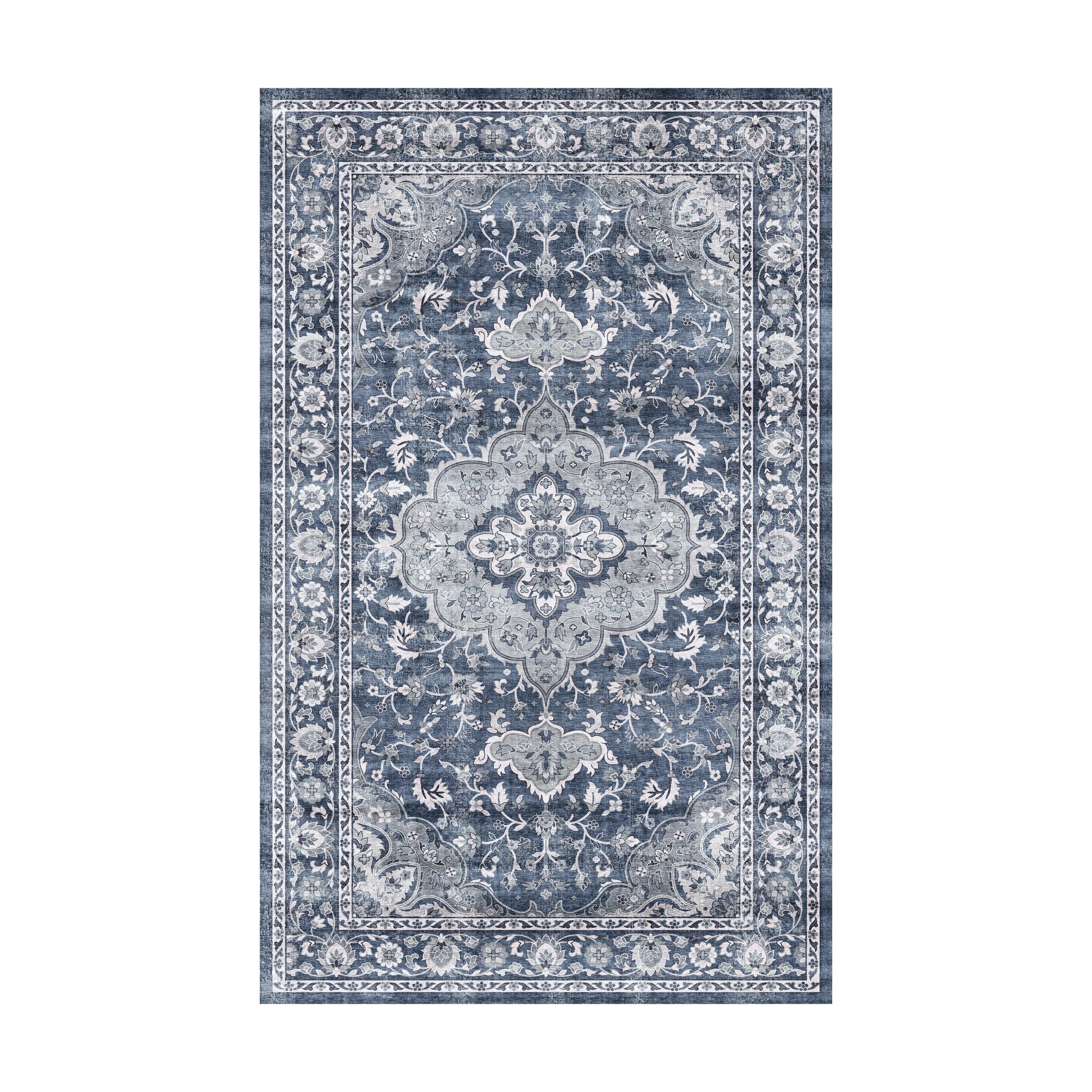 Ankara Washable Rug 150x240cm - Modern African Print Floor Mat for Living Room, Bedroom & Dorm Decor - Easy Clean Non-Slip Area Rug