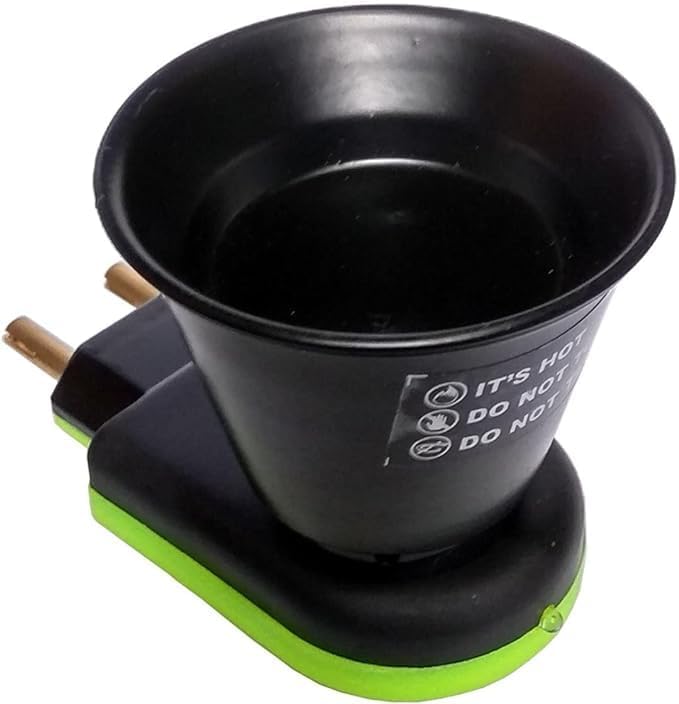 ANKEV Electric Incense Burner - Multi-Purpose Kapoor Dani Camphor Burner, Essential Oil & Aroma Diffuser for Home & Office - Black | Perfect for Meditation, Yoga, Relaxation & Aromatherapy Sessions