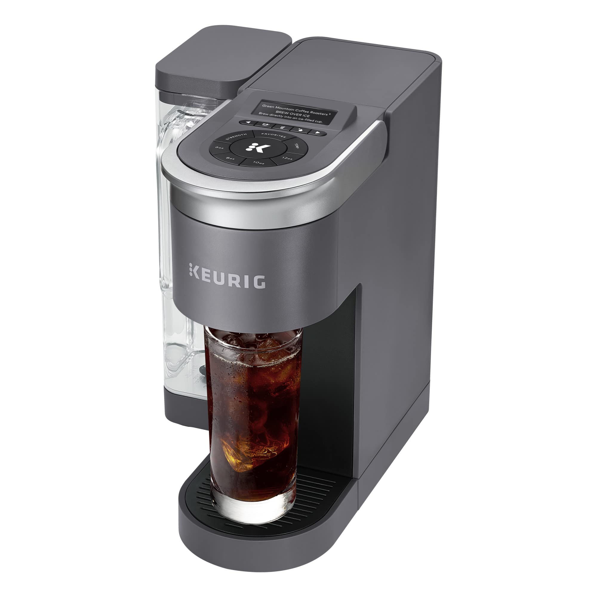 Keurig K-Supreme SMART WiFi Coffee Maker - Single Serve with Alexa Compatibility, 4 Brew Sizes, 66oz Removable Water Reservoir - Perfect for Home, Office & Kitchen Use (Gray)