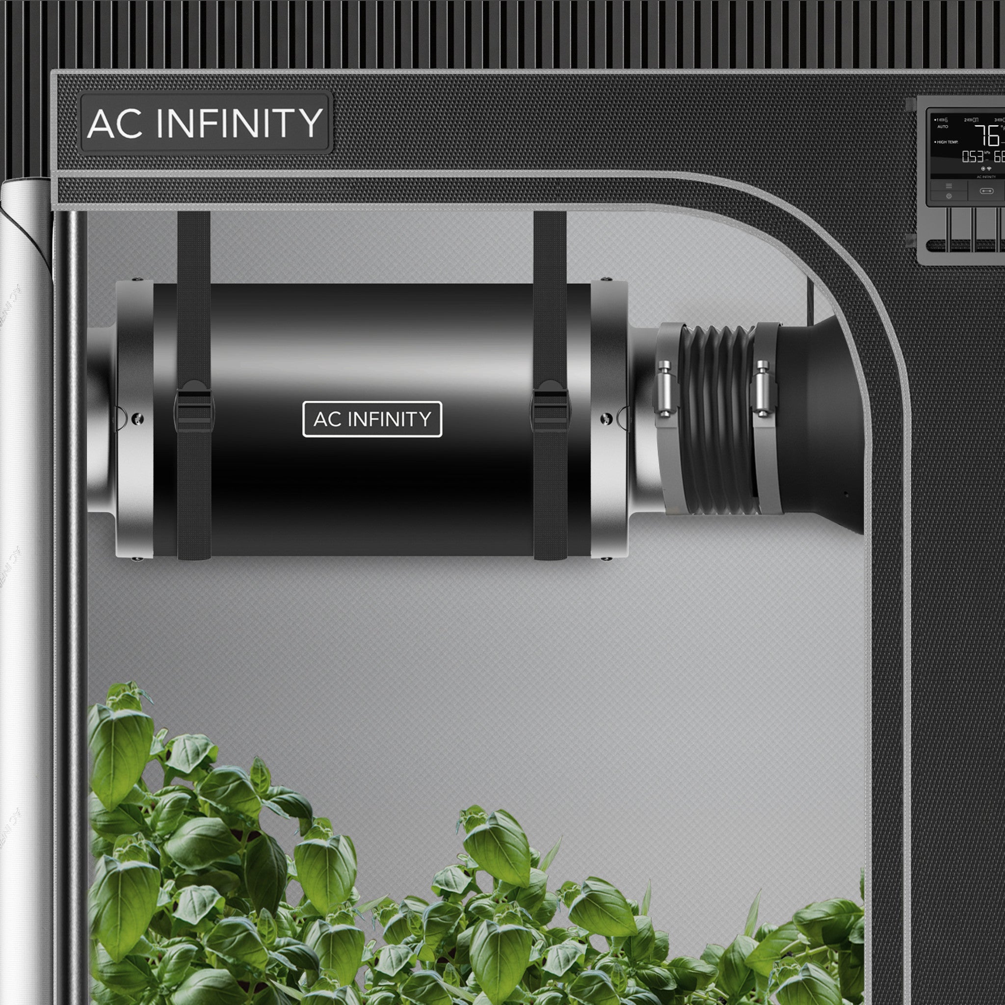 6 Inch (150mm) Inline Duct Fan Silencer by AC Infinity - Quiet Airflow Solution for Grow Tents, HVAC Systems & Home Ventilation