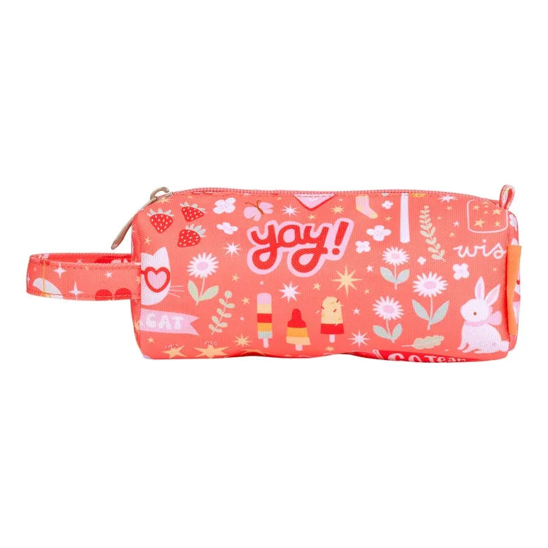 Colorful Kids Pencil Case with Zipper - Cute School Supplies Organizer for Boys & Girls - Perfect for Classroom, Homeschool & Travel Use