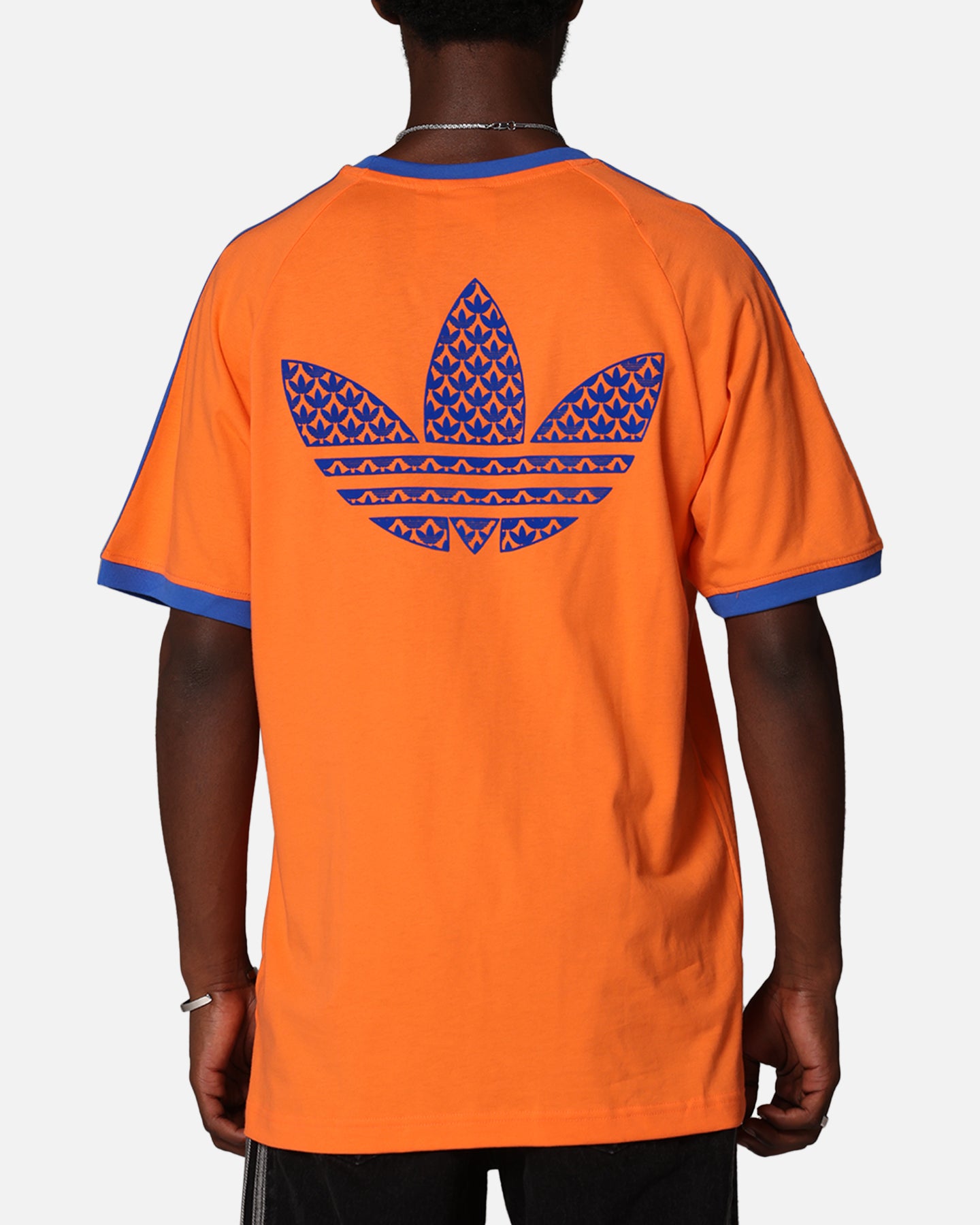Adidas Monogram Cali T-Shirt for Men - Orange Casual Short Sleeve Tee | Gym, Streetwear & Everyday Comfort Wear