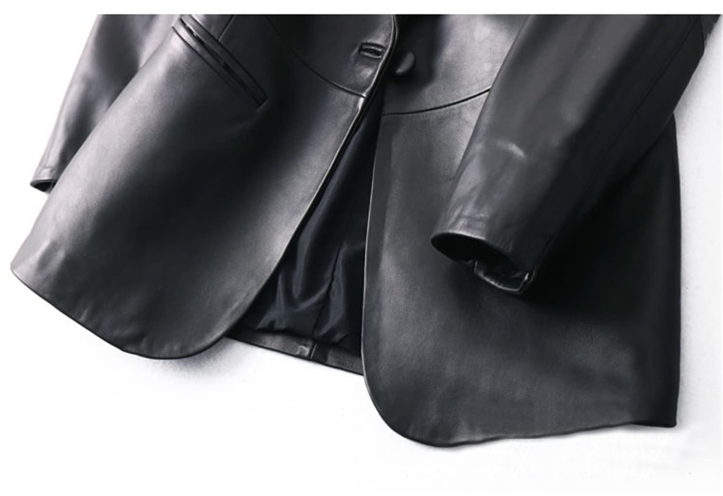 Stylish Black Leather Blazer for Women - Slim Fit Faux Leather Jacket & Coat for Fall & Spring | Perfect for Office Wear, Date Nights & Casual Outings