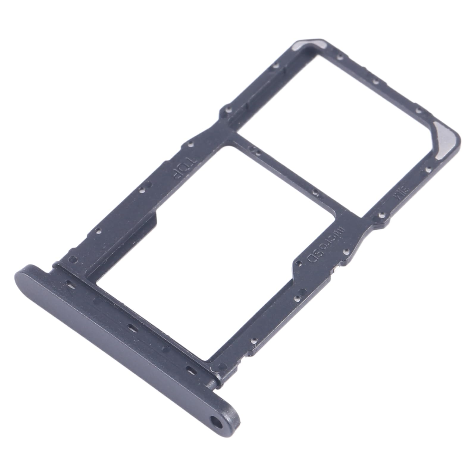 Original SIM Card Tray + Micro SD Card Tray Holder Slot Replacement for Samsung Galaxy Tab A9+ 5G SM-X215 (Black) - Perfect for Data Storage Expansion & SIM Card Replacement - Ideal for Travel, Work & Entertainment Use