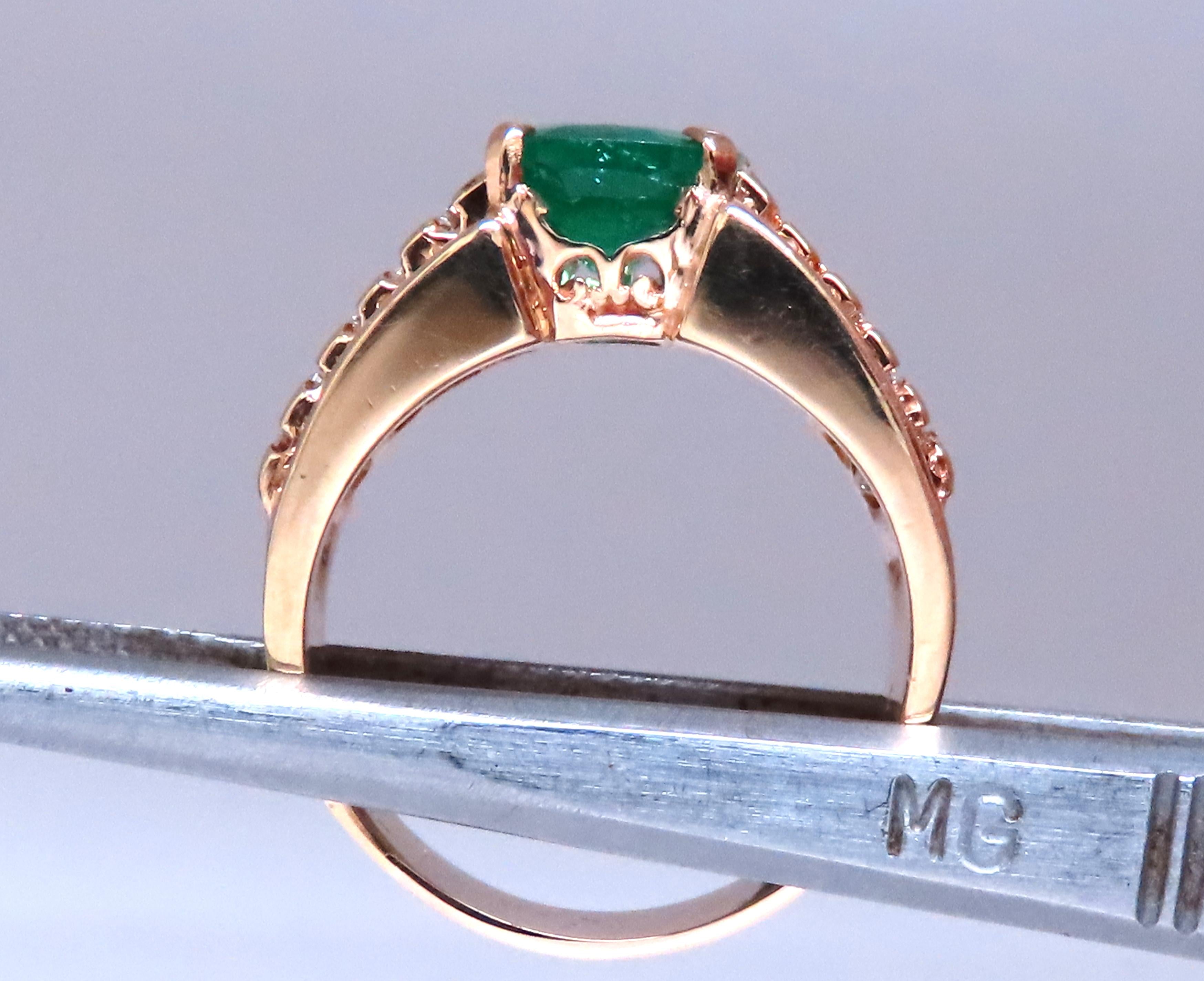 GIA Certified 3.01 Carat Natural Emerald Diamond Ring in 14K Gold - Elegant Engagement & Wedding Jewelry for Women