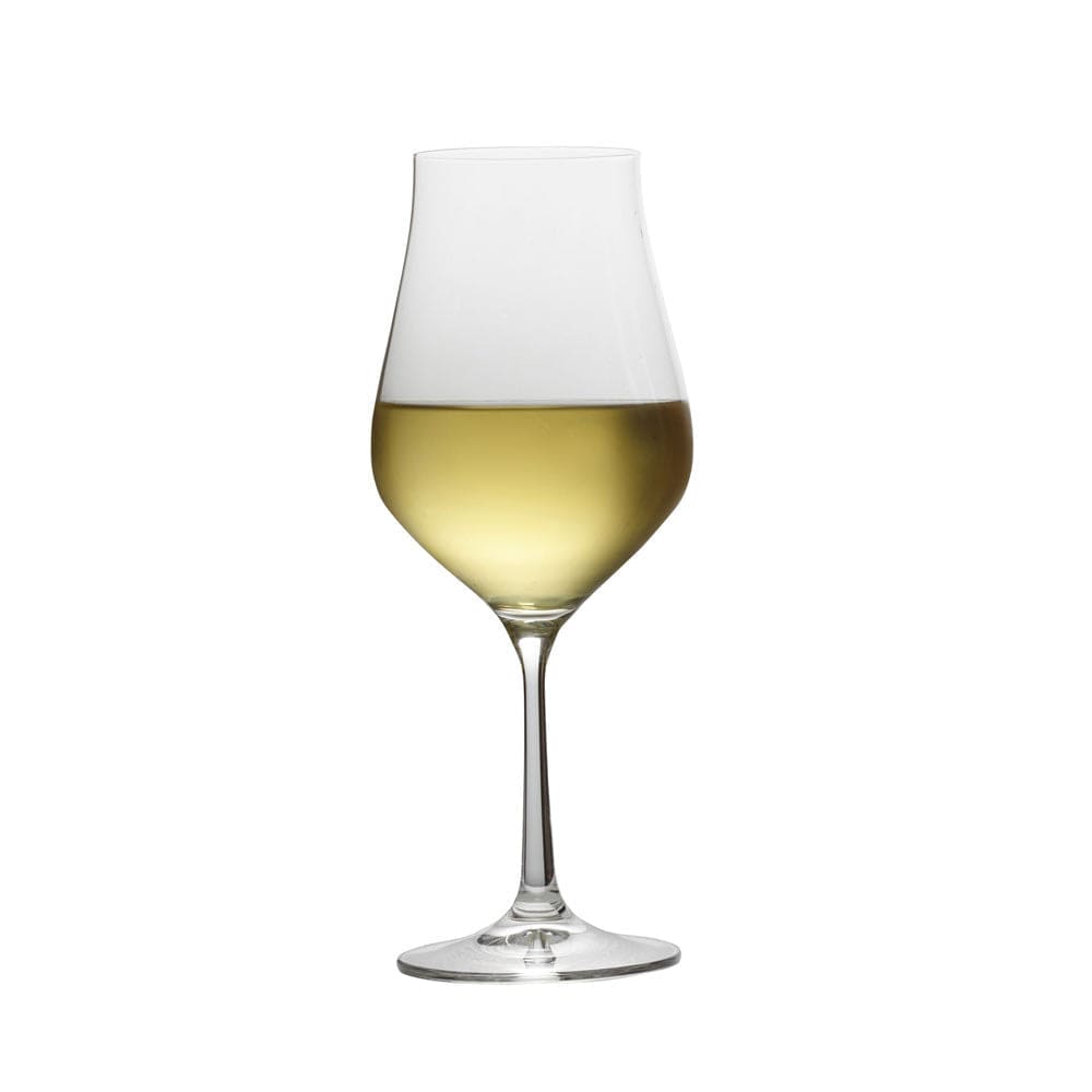 Grace Set of 4 Elegant White Wine Glasses - Premium Crystal Clear Glassware for Chardonnay, Sauvignon Blanc & Riesling - Perfect for Dinner Parties, Weddings & Romantic Date Nights