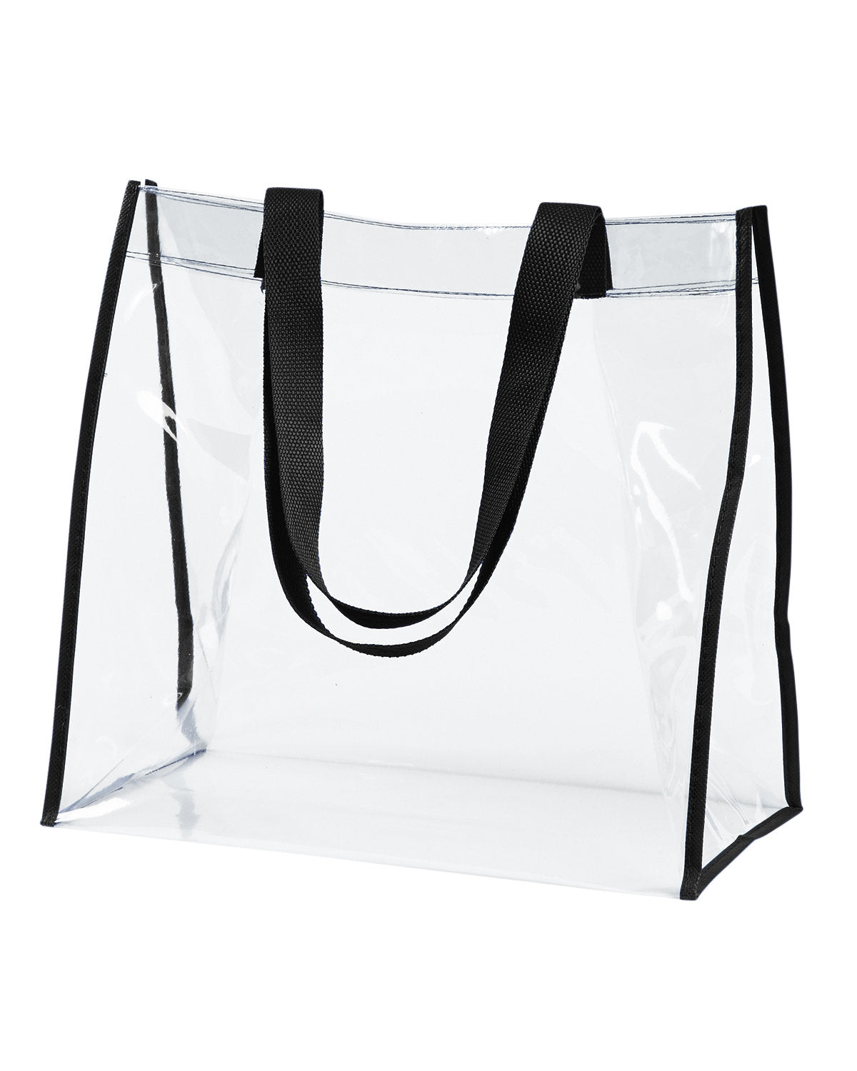 BAGedge BE252 Clear PVC Tote Bag - Waterproof Lightweight Shopping Tote for Grocery, Beach, Gym & Travel - Transparent Carryall with Reinforced Handles