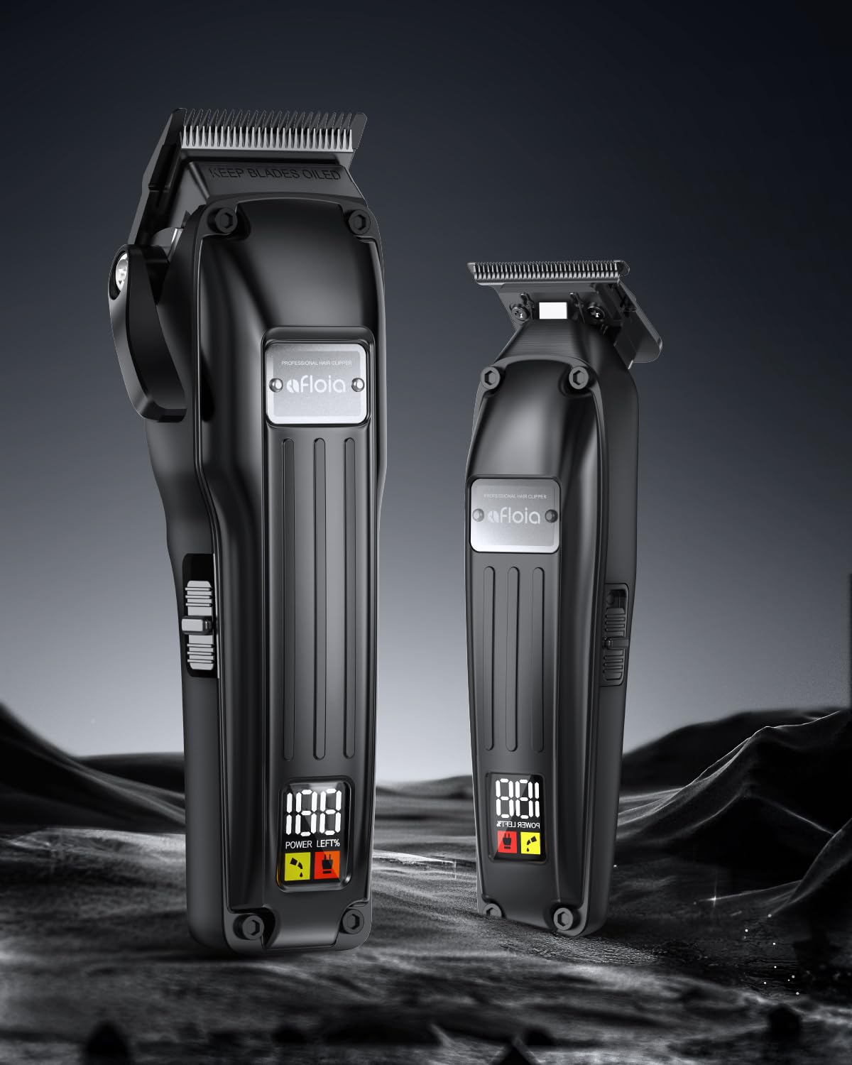 Premium Hair Clippers for Men - Afloia Professional Hair Cutting & Trimming Kit with Brushless Motor, DLC Coated Blades & Charging Stand - Perfect for Home Barbering, DIY Haircuts & Gifts for Husband, Dad