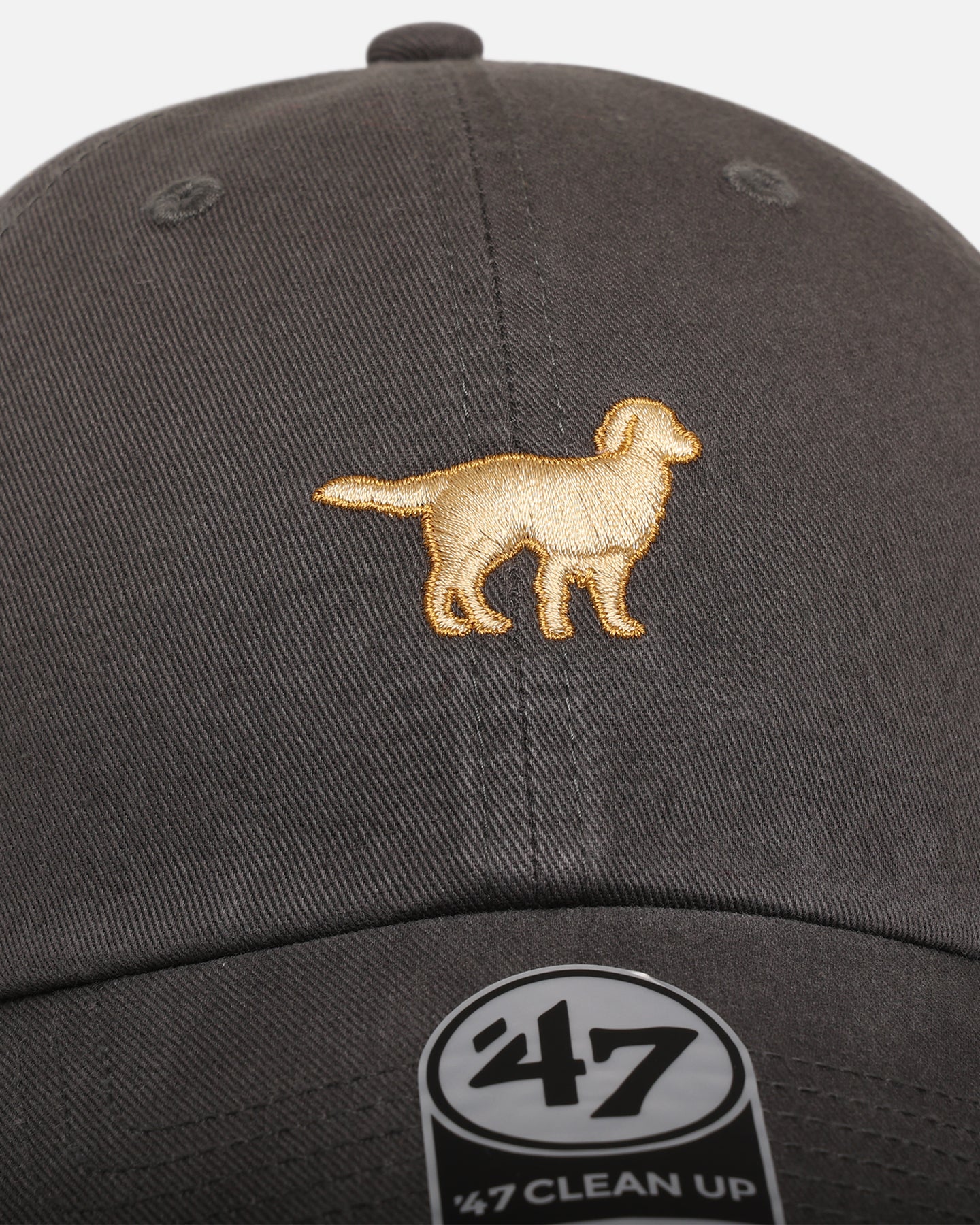 47 Brand Golden Retriever Dog Collection Adjustable Strapback Hat - Charcoal Grey Snapback for Dog Lovers, Pet Owners | Perfect for Outdoor Adventures, Dog Walks and Casual Wear