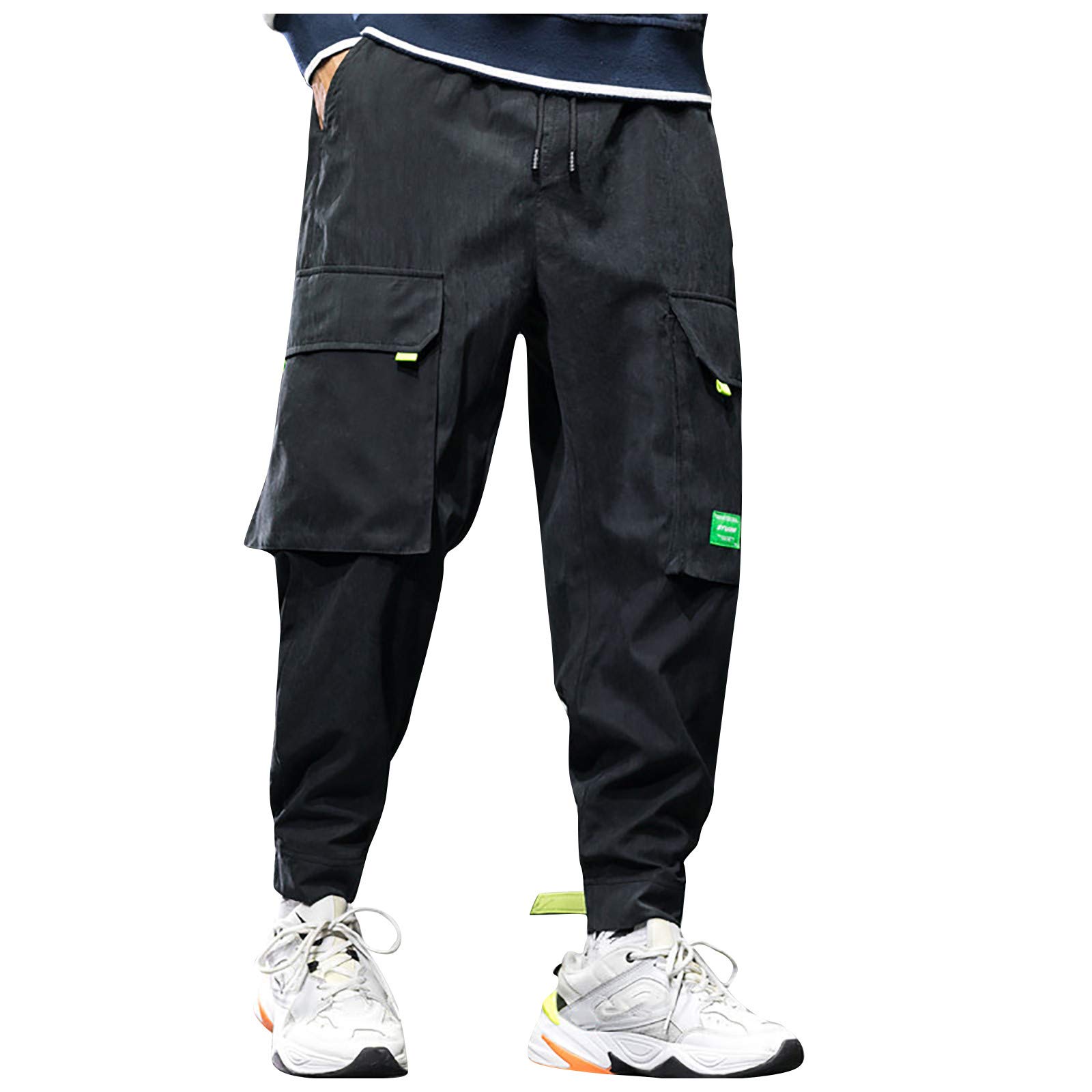 Men's & Women's Solid Color Drawstring Hiking Pants - Casual Outdoor Work Pants with Floral Options | Perfect for Hiking, Camping, and Everyday Wear