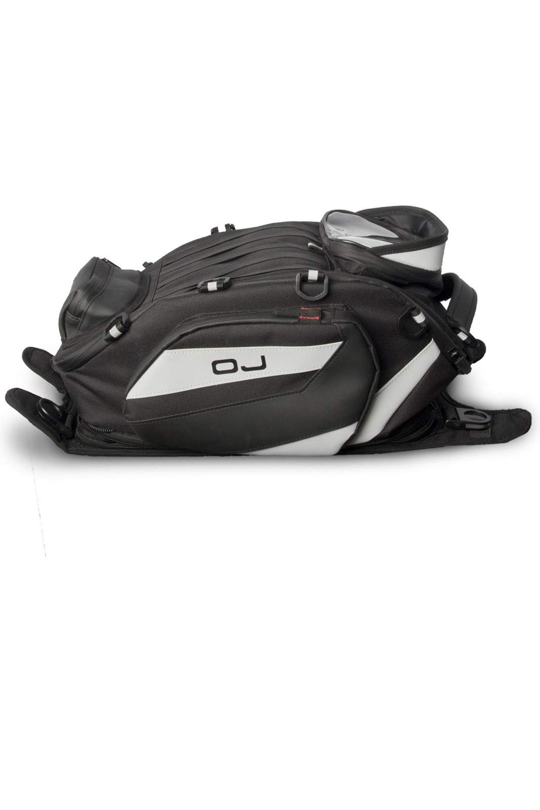 OJ M165 Motorcycle Tank Bag - Waterproof & Durable Black Storage Bag for Bikes | Perfect for Commuting, Road Trips & Adventure Riding