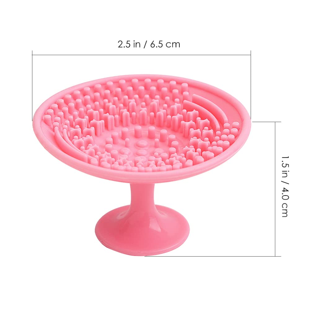 3-Piece Makeup Brush Cleaning Pad Set - Gentle Scrubber for Cosmetics Brushes, Beauty Tool Cleaner with Wash Cup | Perfect for Daily Brush Care & Professional Makeup Artists