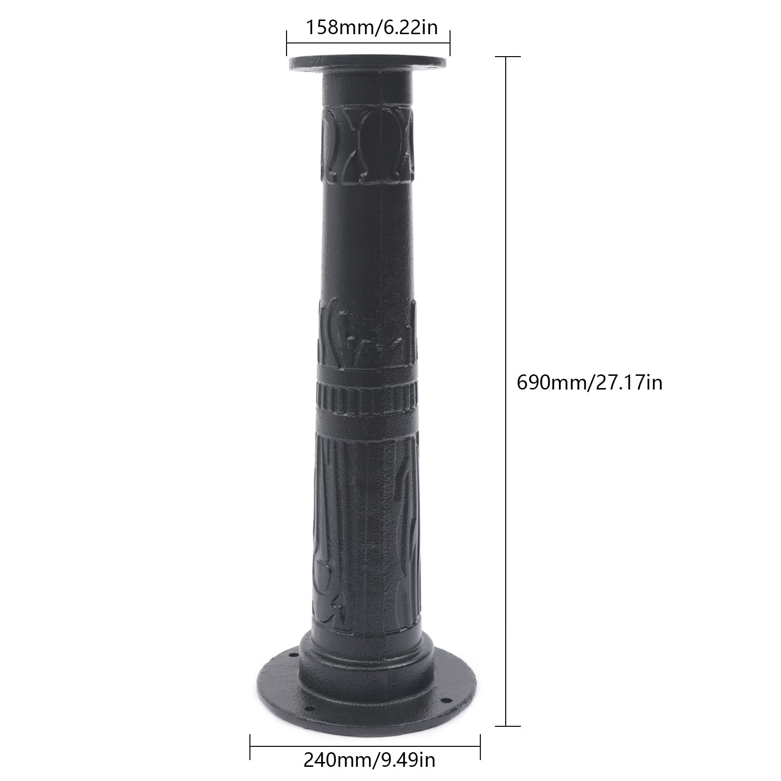 **Cast Iron Hand Well Pump - Manual Deep Water Pitcher Pump for Outdoor, Yard, and Garden Use (Black Base Only) - Ideal for Off-Grid Living, Emergency Water Supply & Farm Irrigation**