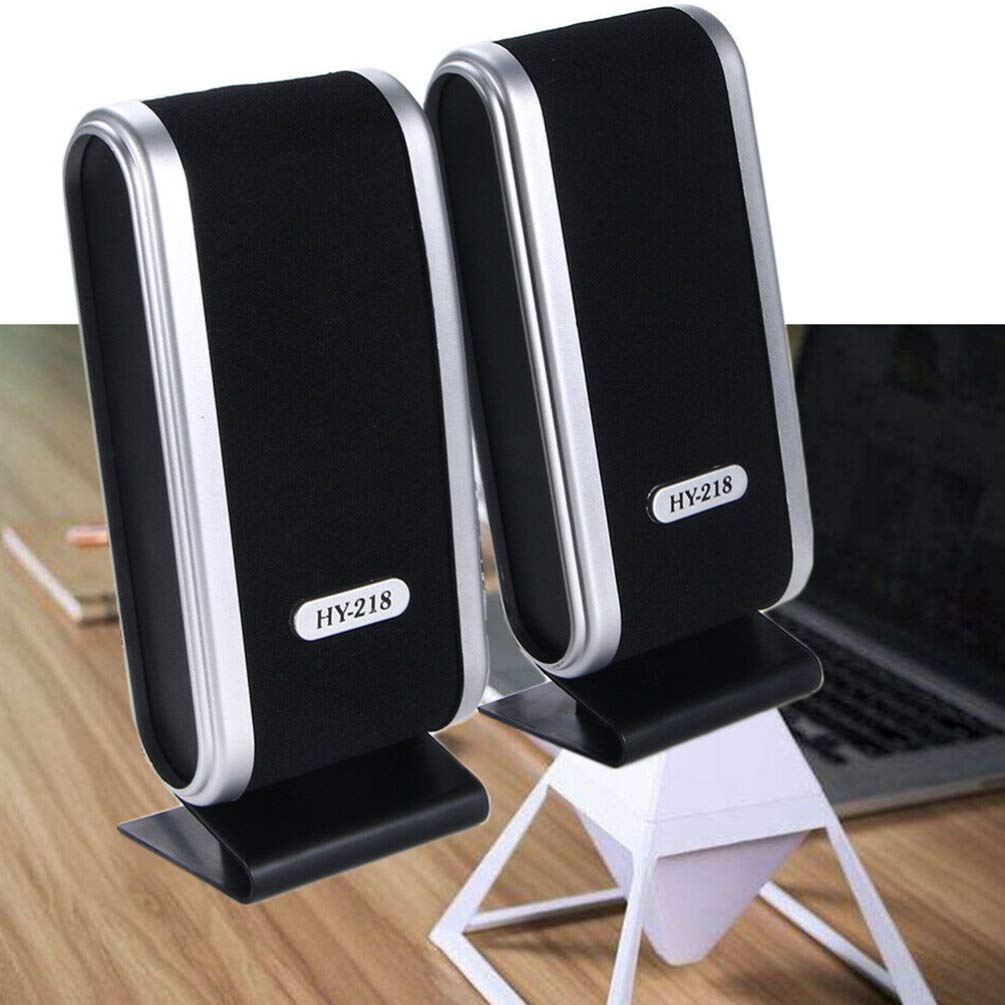 Garneck USB Powered Desktop Speakers - High Sound Quality Multimedia Mini Loudspeaker for Laptop, Computer, Tablet, Phone - Perfect for Home Office, Gaming, and Entertainment