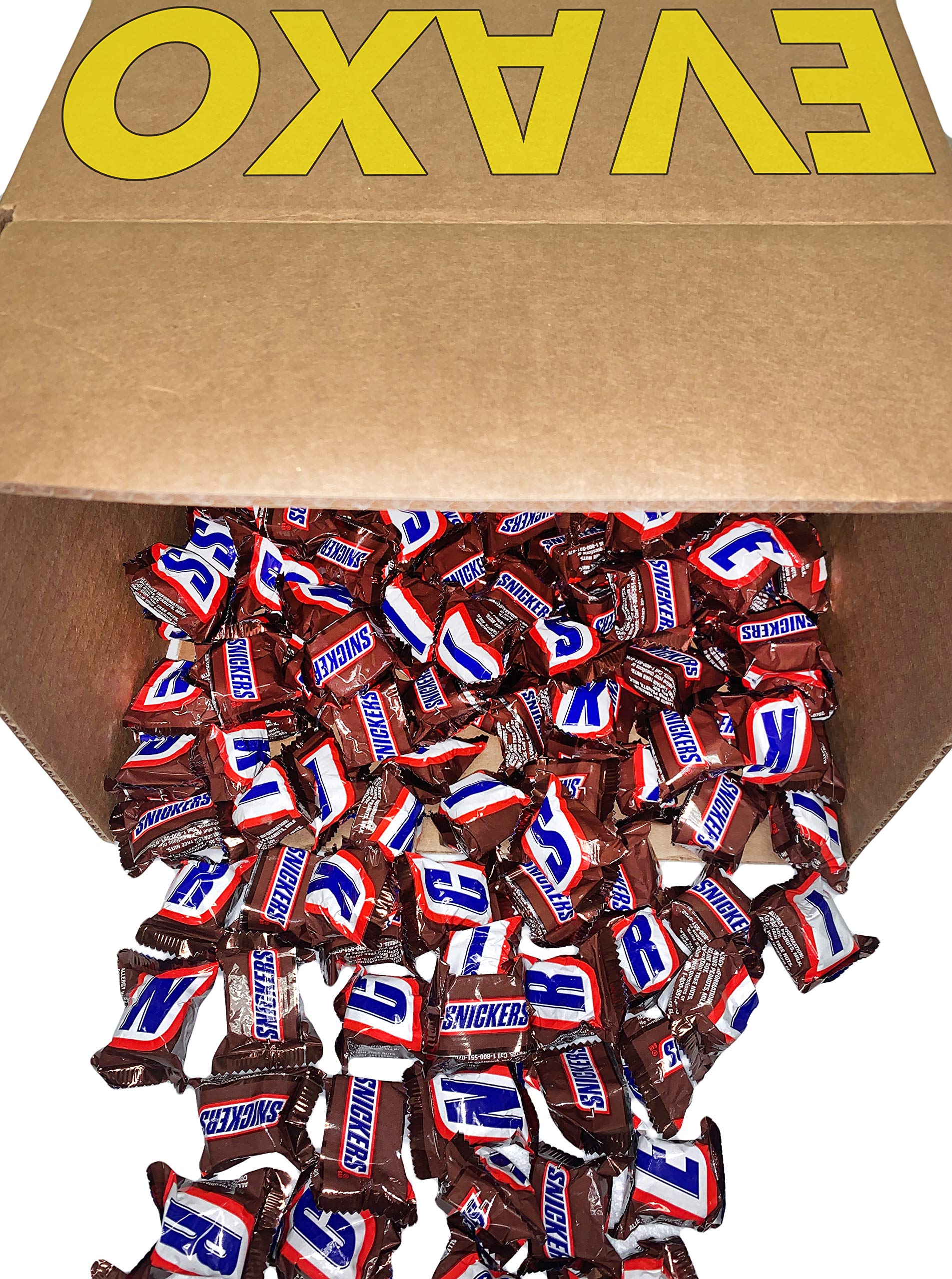 Snickers Classic Chocolate Candy Bars 5 Pound Bulk Minis - Individually Wrapped Party Snacks for Halloween, Easter, Valentine's Day | Perfect for Buffets, Pinatas, Gift Baskets & Office Treats
